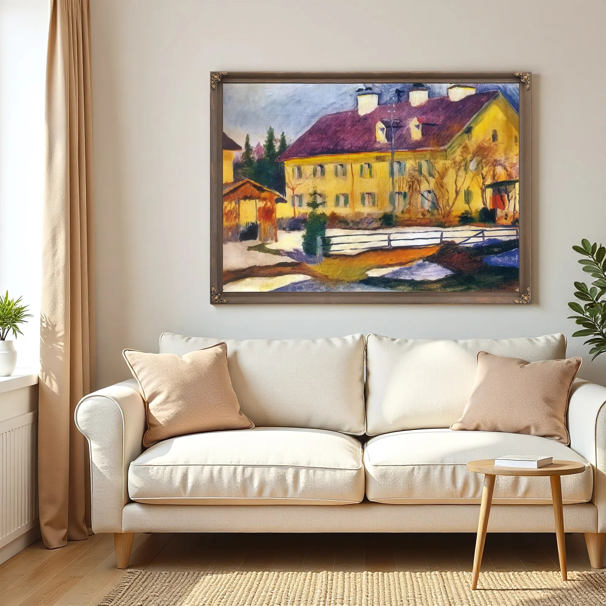The Hospital In Tegernsee By August Macke Fine Art Print