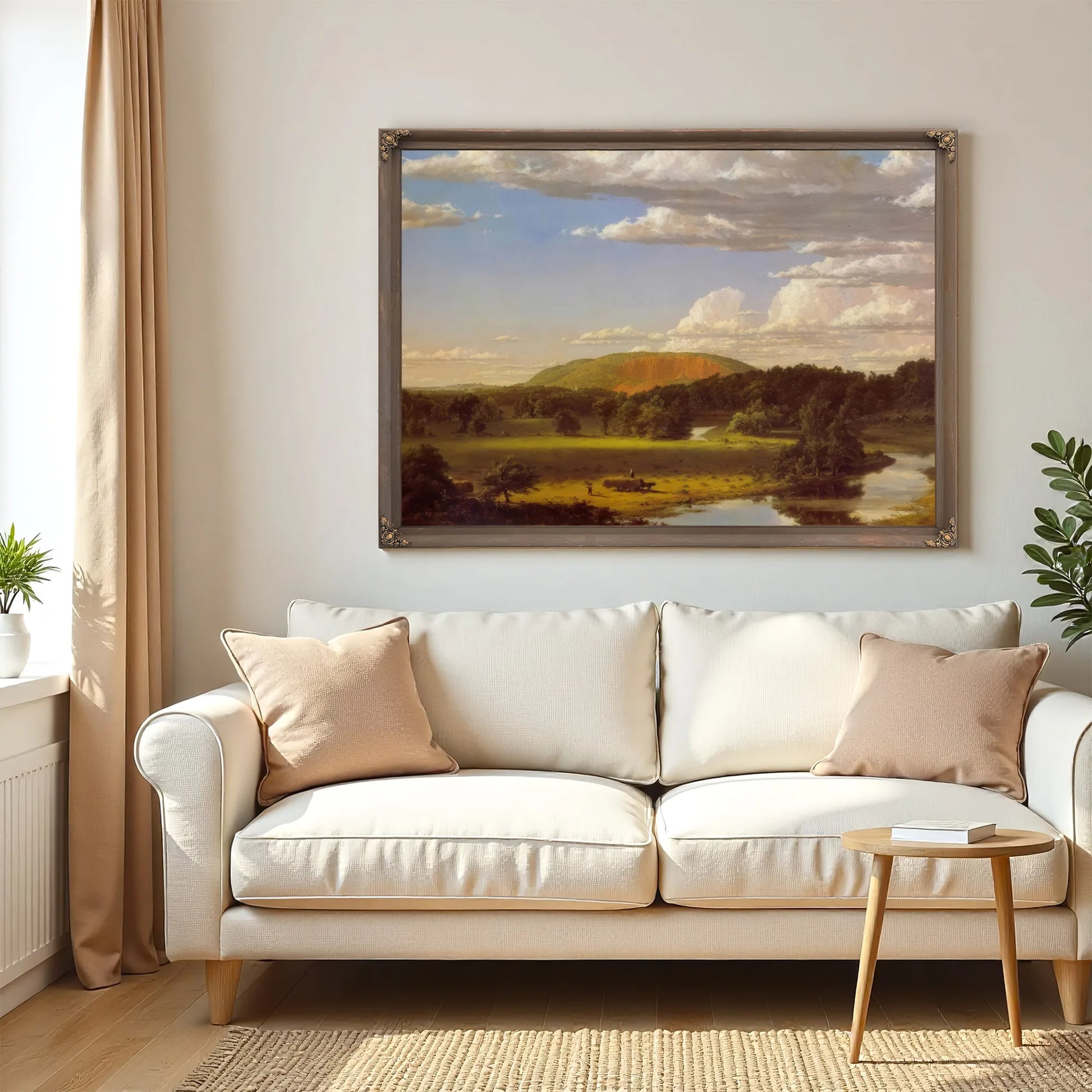 West Rock, New Haven By Frederic Edwin Church Fine Art Print