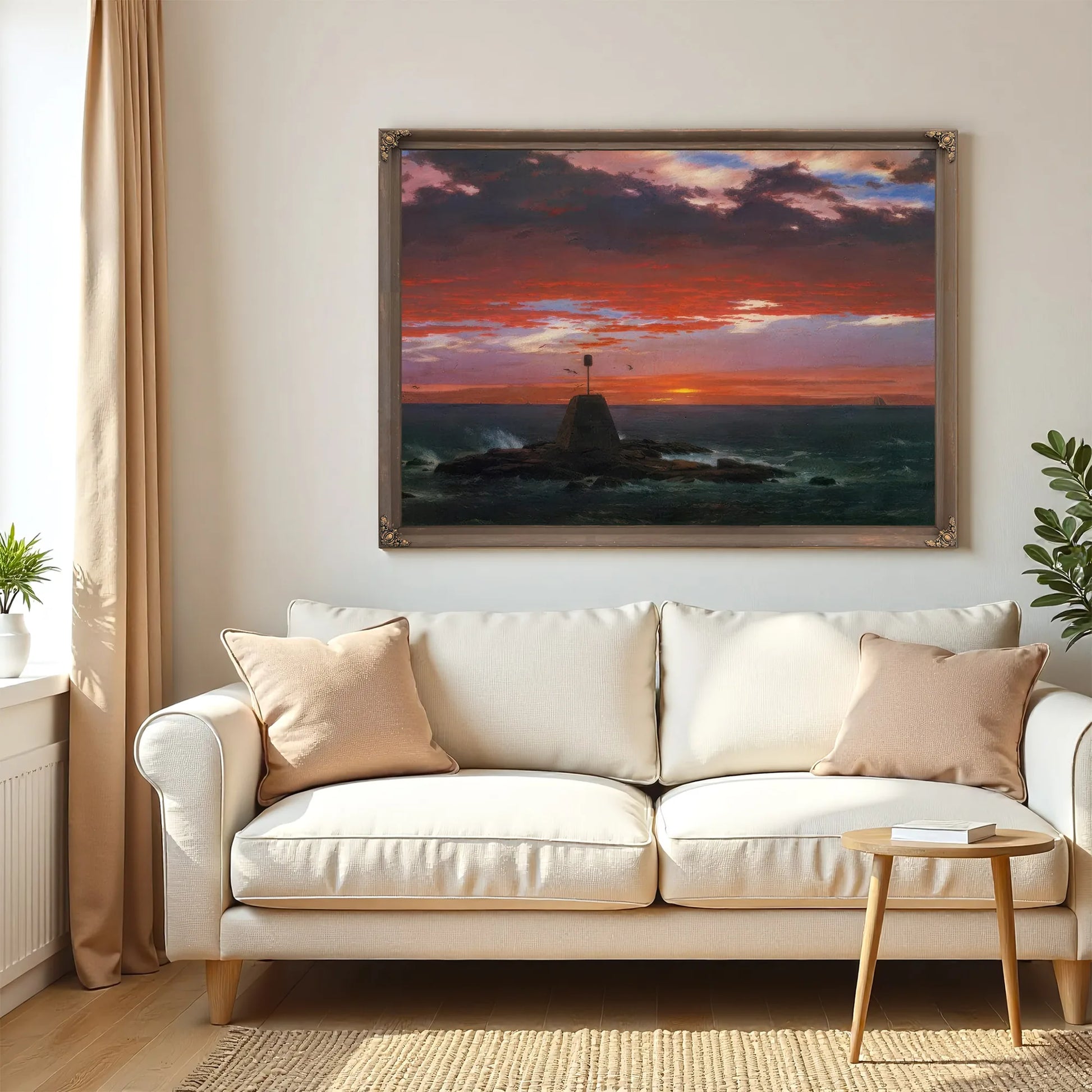 Baacon Off Mount Desert Island By Frederic Edwin Church Fine Art Print