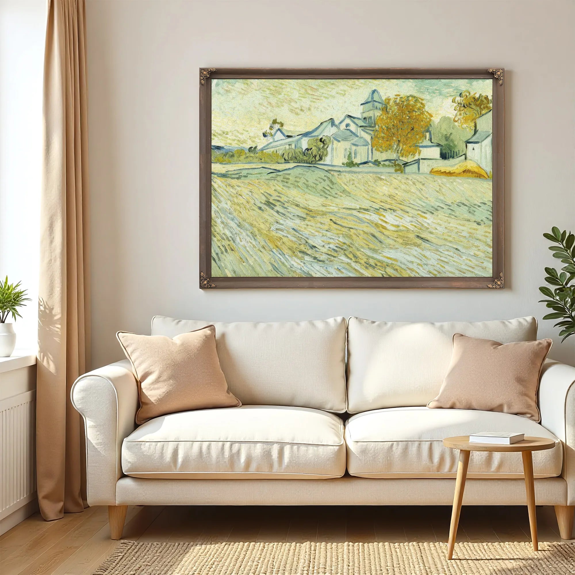 View Of Asylum And Saint Remy Chapel By Vincent Van Gogh Fine Art Print