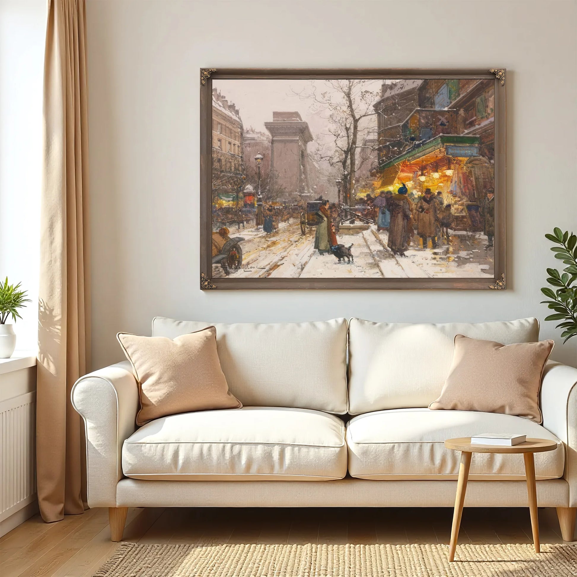 Boulevard De Bonne Nouvelle By Eugene Galien Laloue Fine Art Print