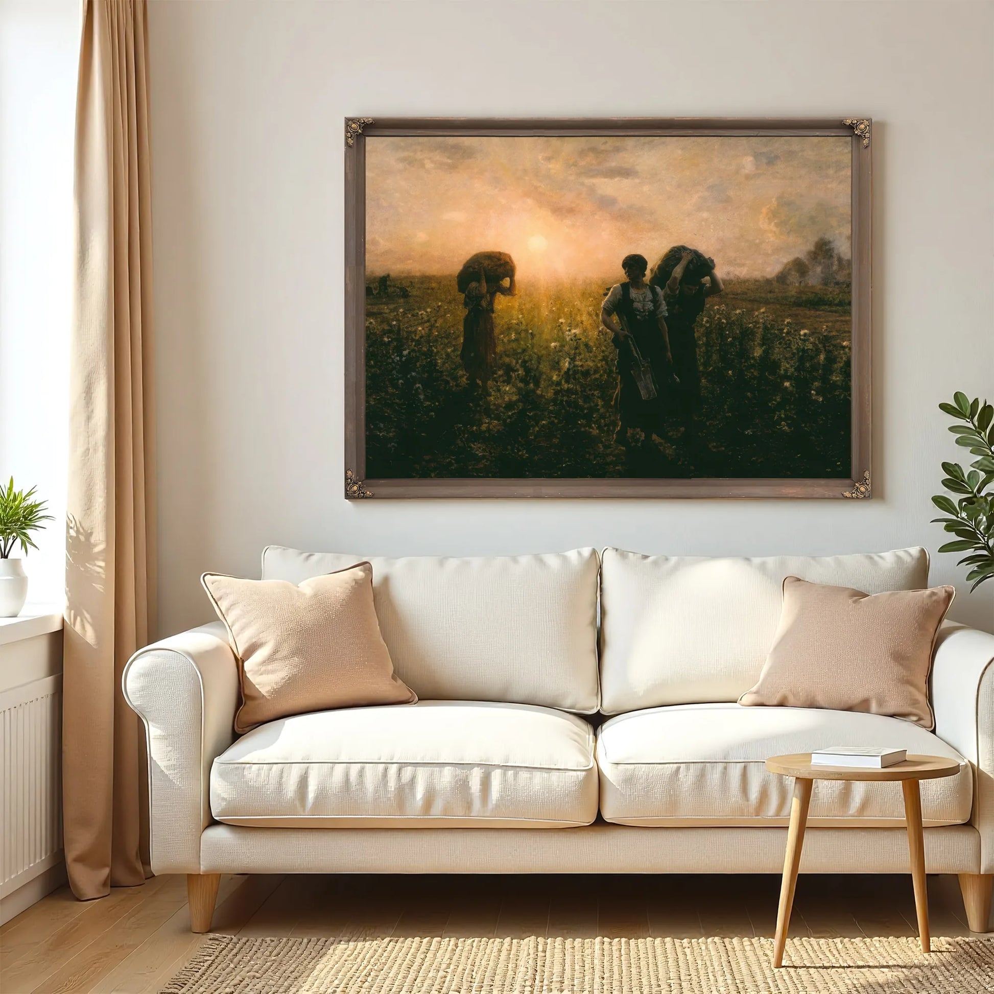 The End Of The Working Day By Breton Jules Fine Art Print
