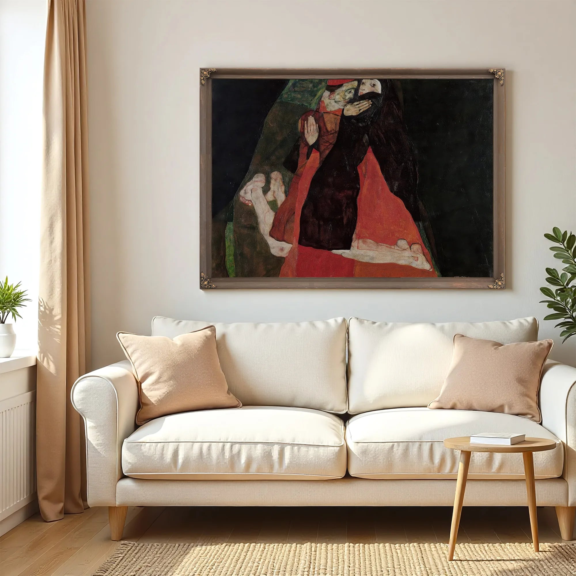 Cardinal And Nun Caress 1912 Expressionism Pc By Egon Schiele Fine Art Print