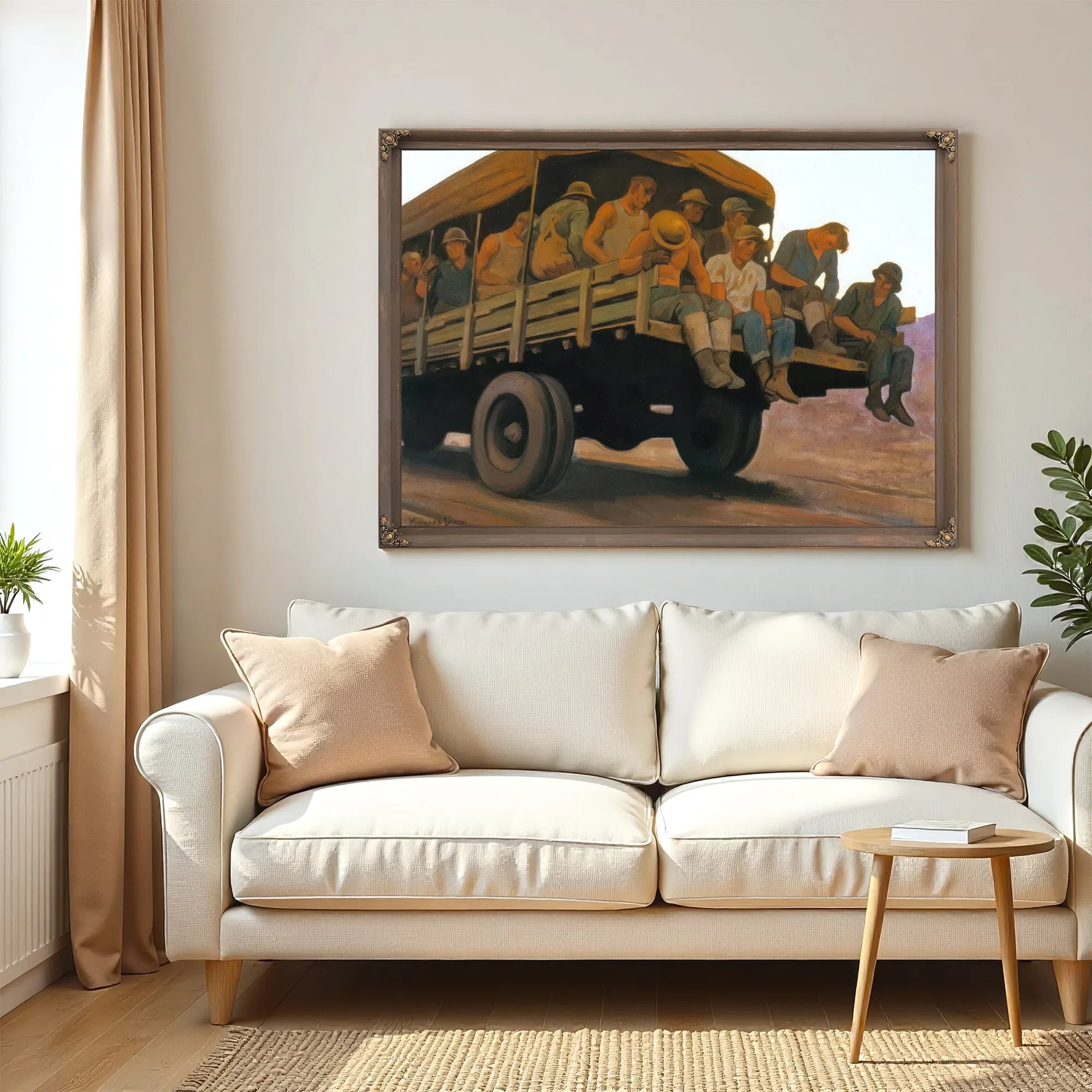 Pouring Cement By Maynard Dixon Fine Art Print
