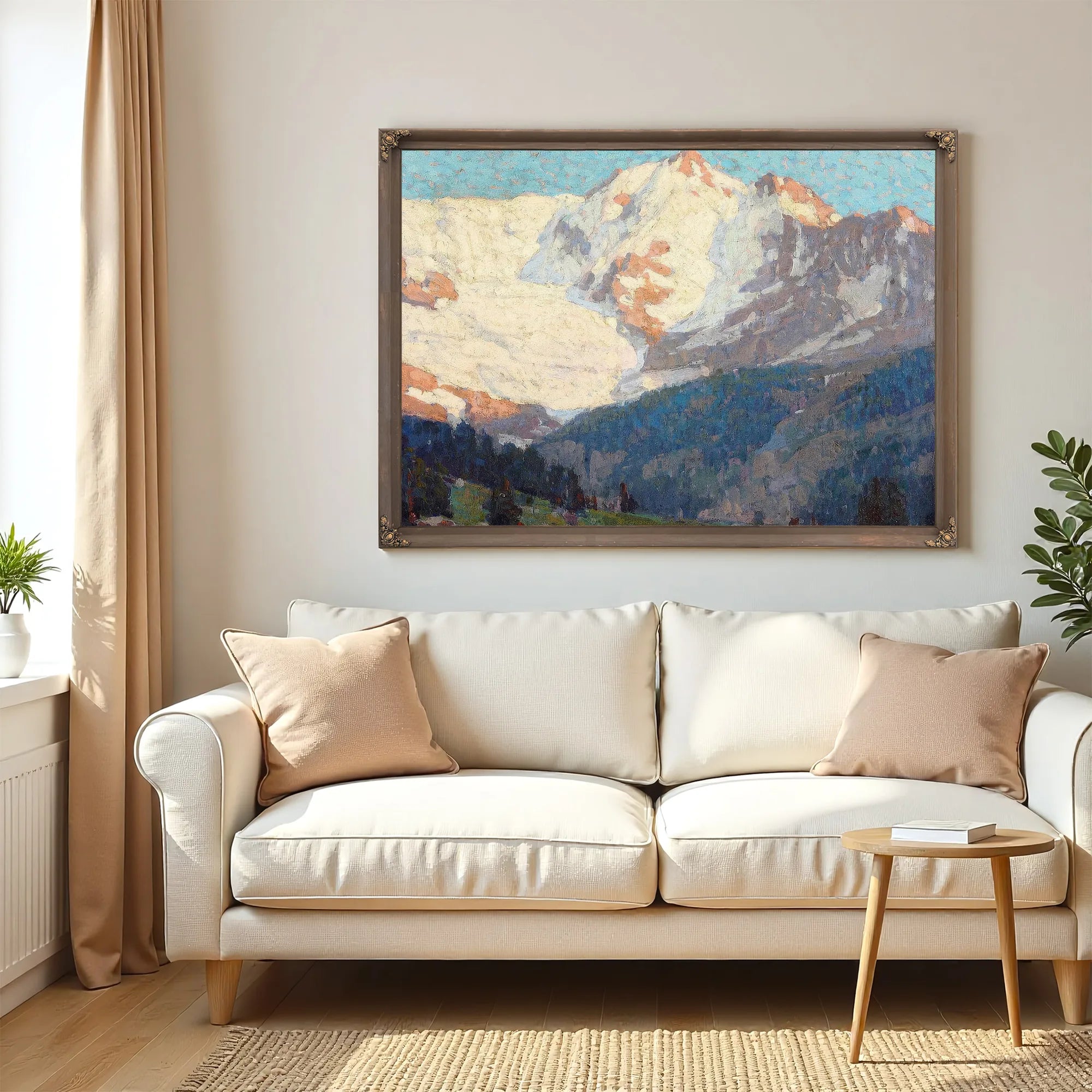 Alpine Glaciers By Edgar Payne Fine Art Print