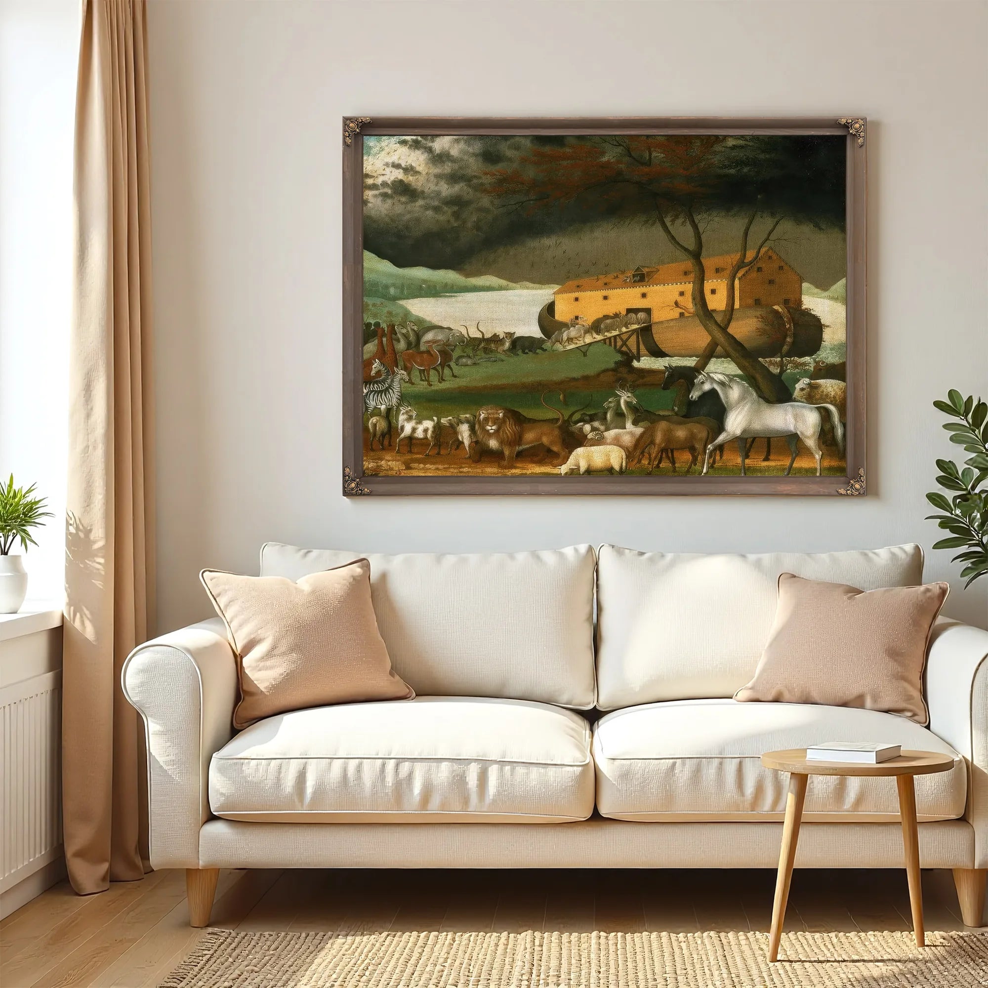 Noah 1039 S Ark 1846 By Edward Hicks Fine Art Print