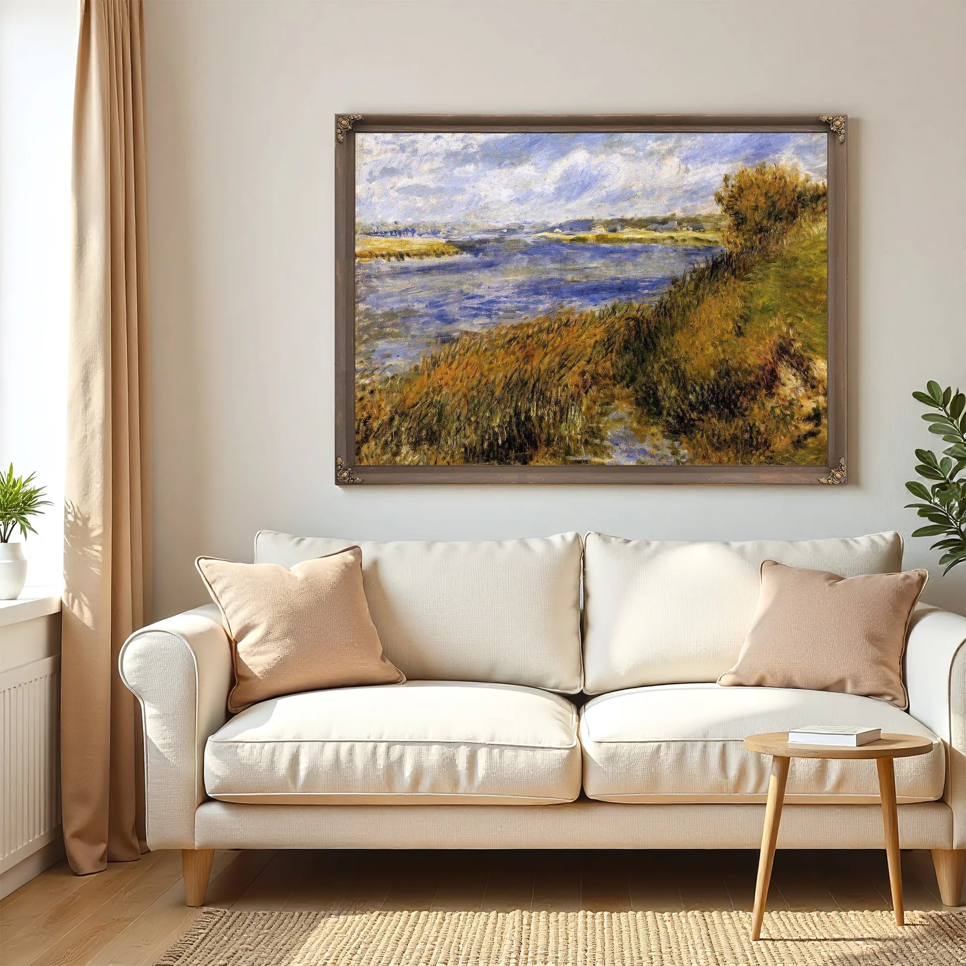 The Banks Of The Seine At Champrosay 1876 By Pierre Auguste Renoir Fine Art Print