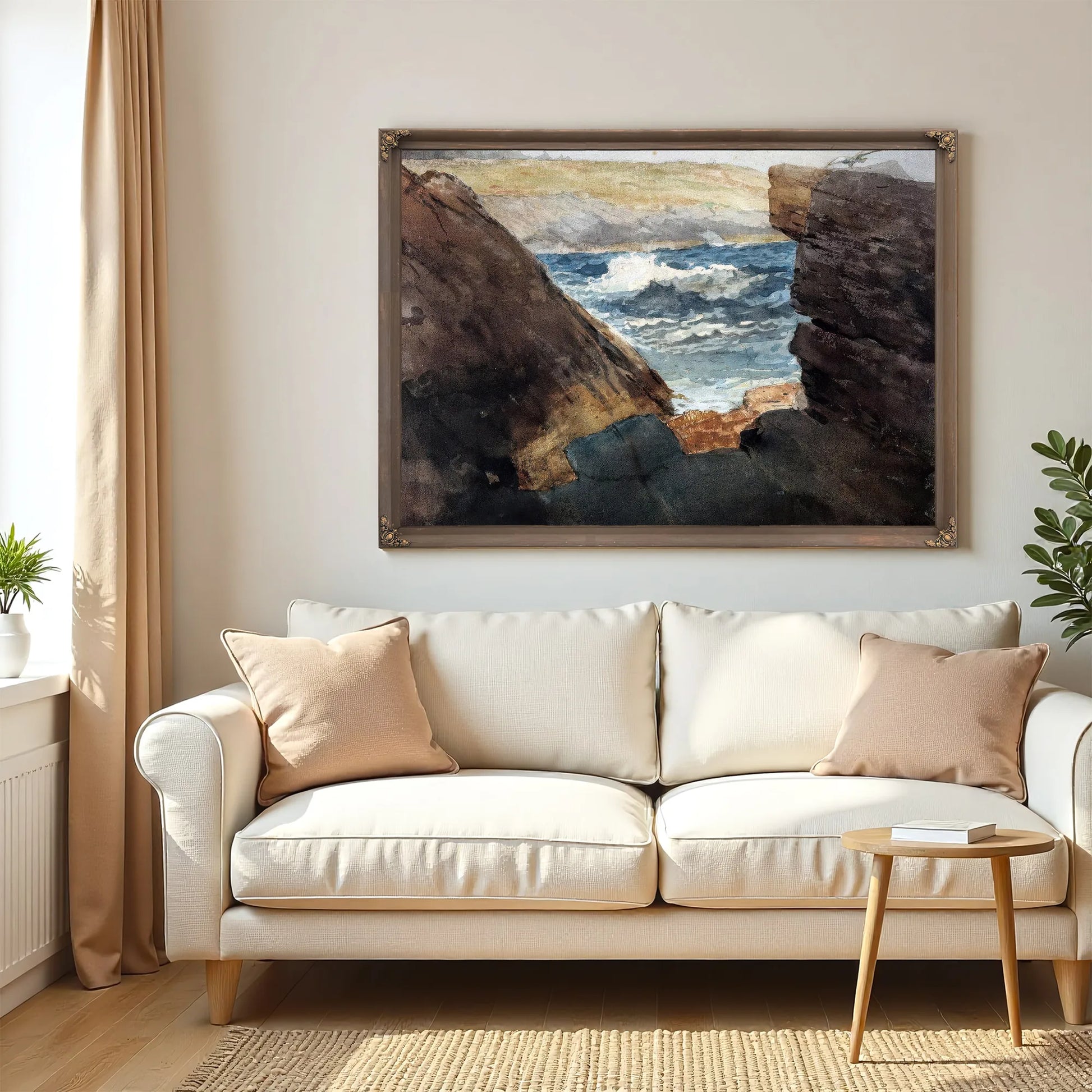 Through The Rocks By Winslow Homer Fine Art Print
