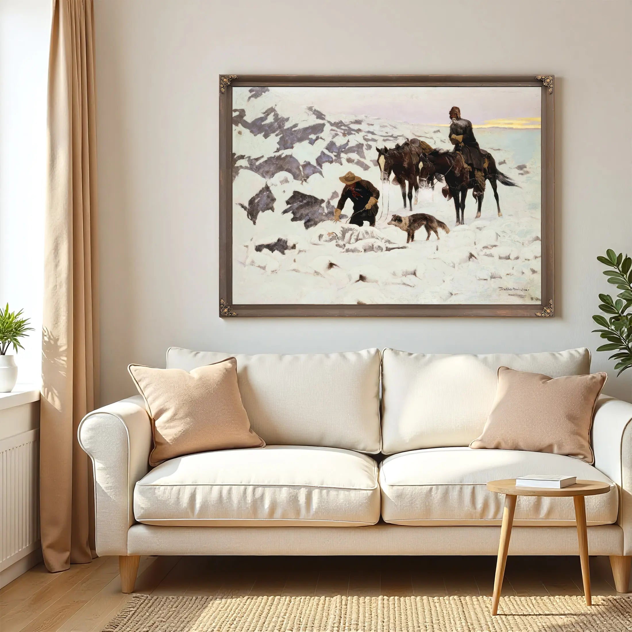 The Frozen Sheepherder  by Frederic Remington