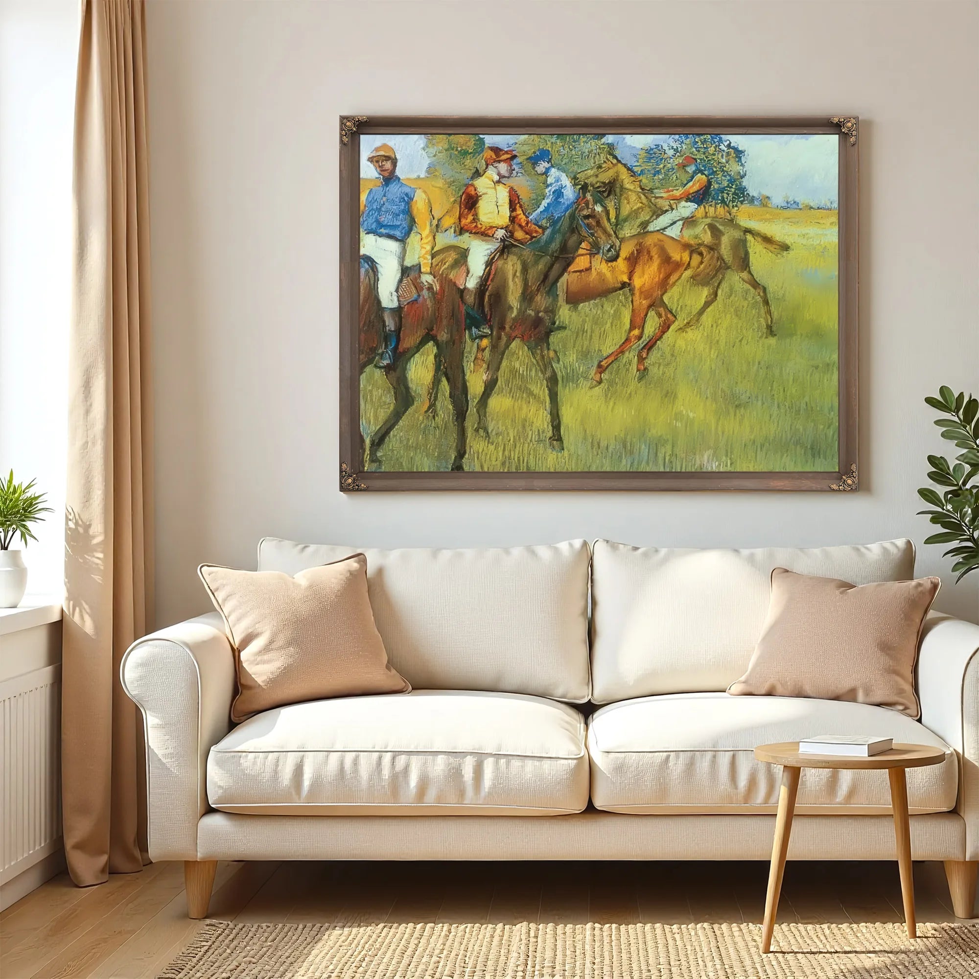 Race Horses By Edgar Degas Fine Art Print