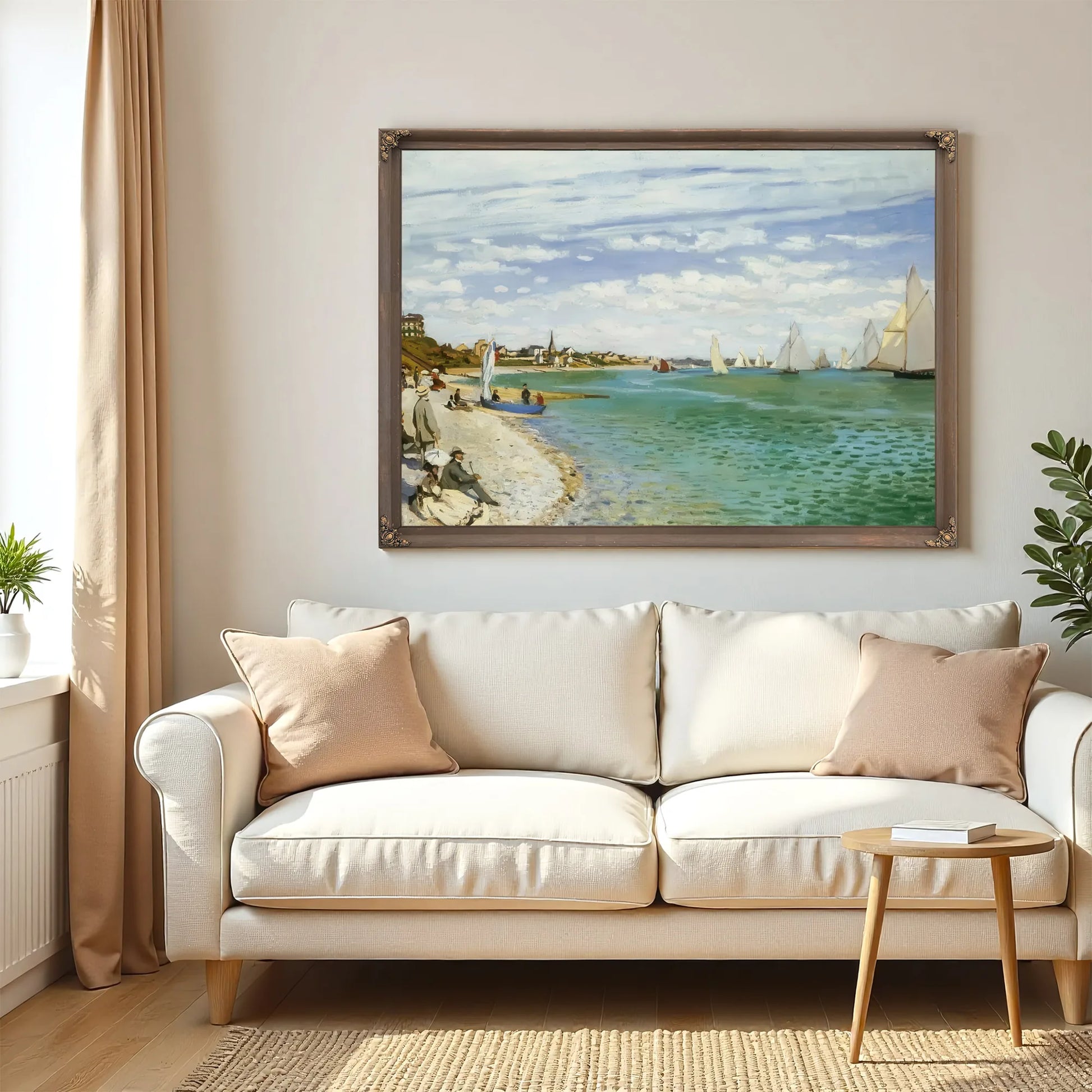 The Regatta At Sainte Adresse By Claude Monet Fine Art Print