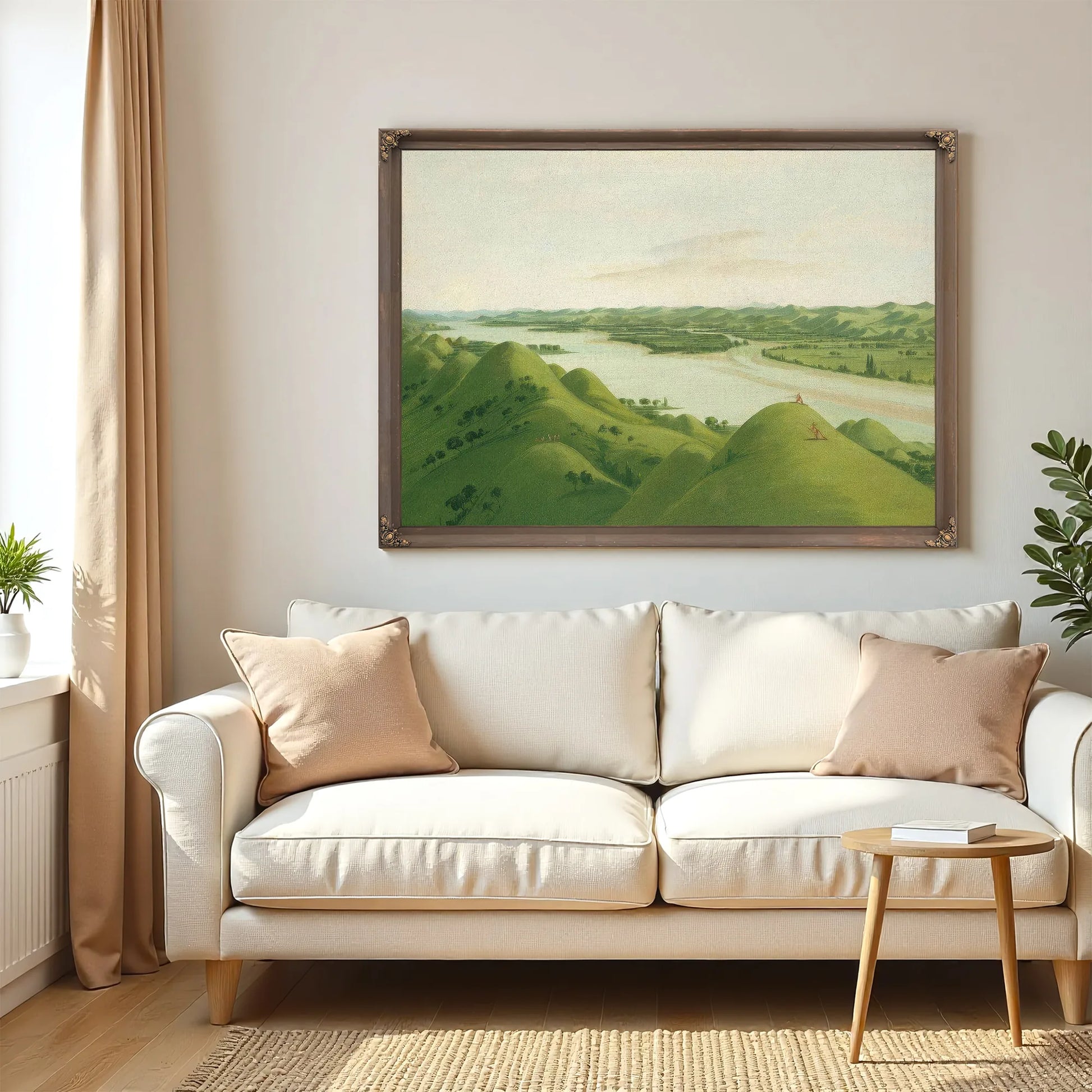 Beautiful Prairie Bluffs Above The Poncas, 1050 Miles Above St. Louis By George Catlin Fine Art Print