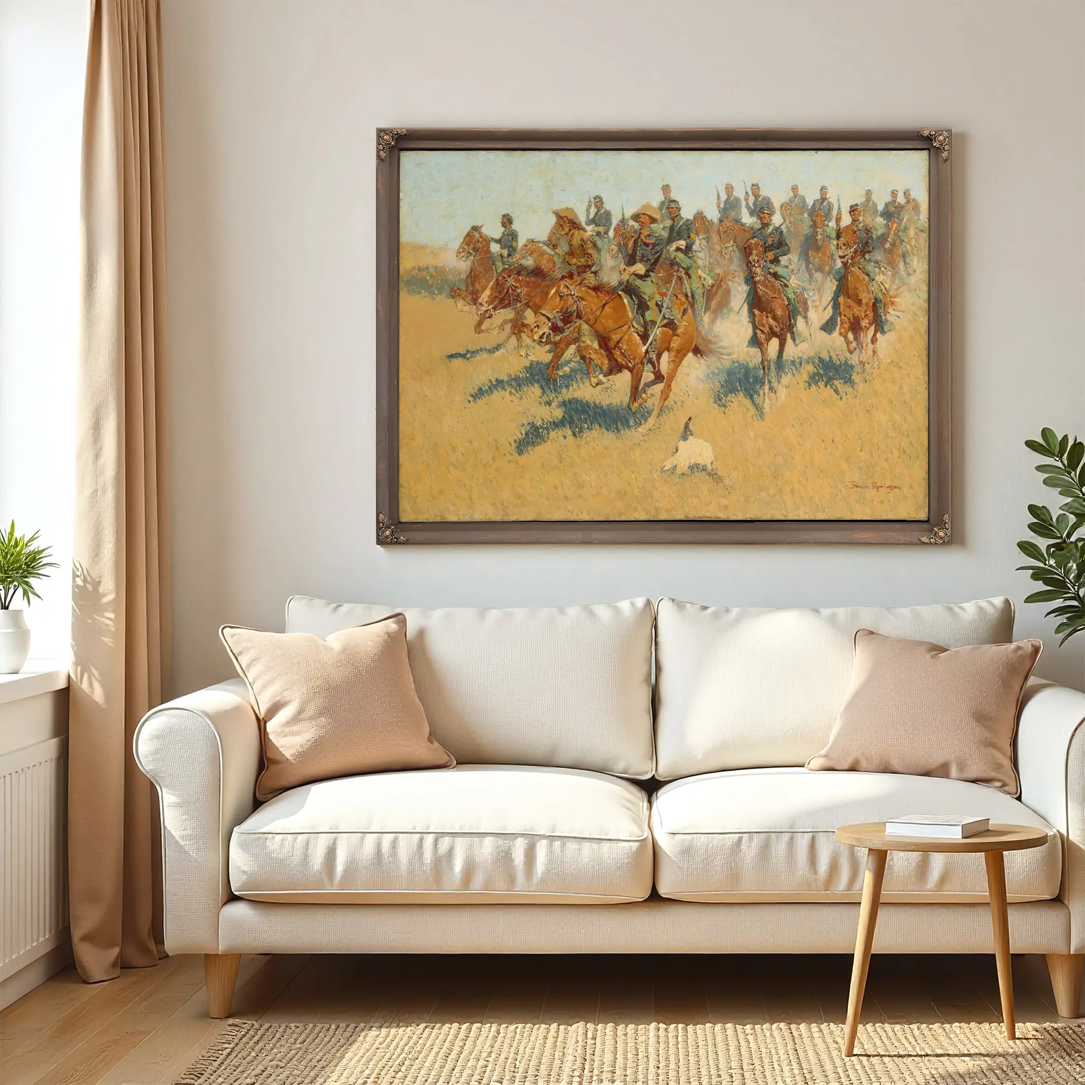 Cavalry Charge On The Southern Plains  by Frederic Remington