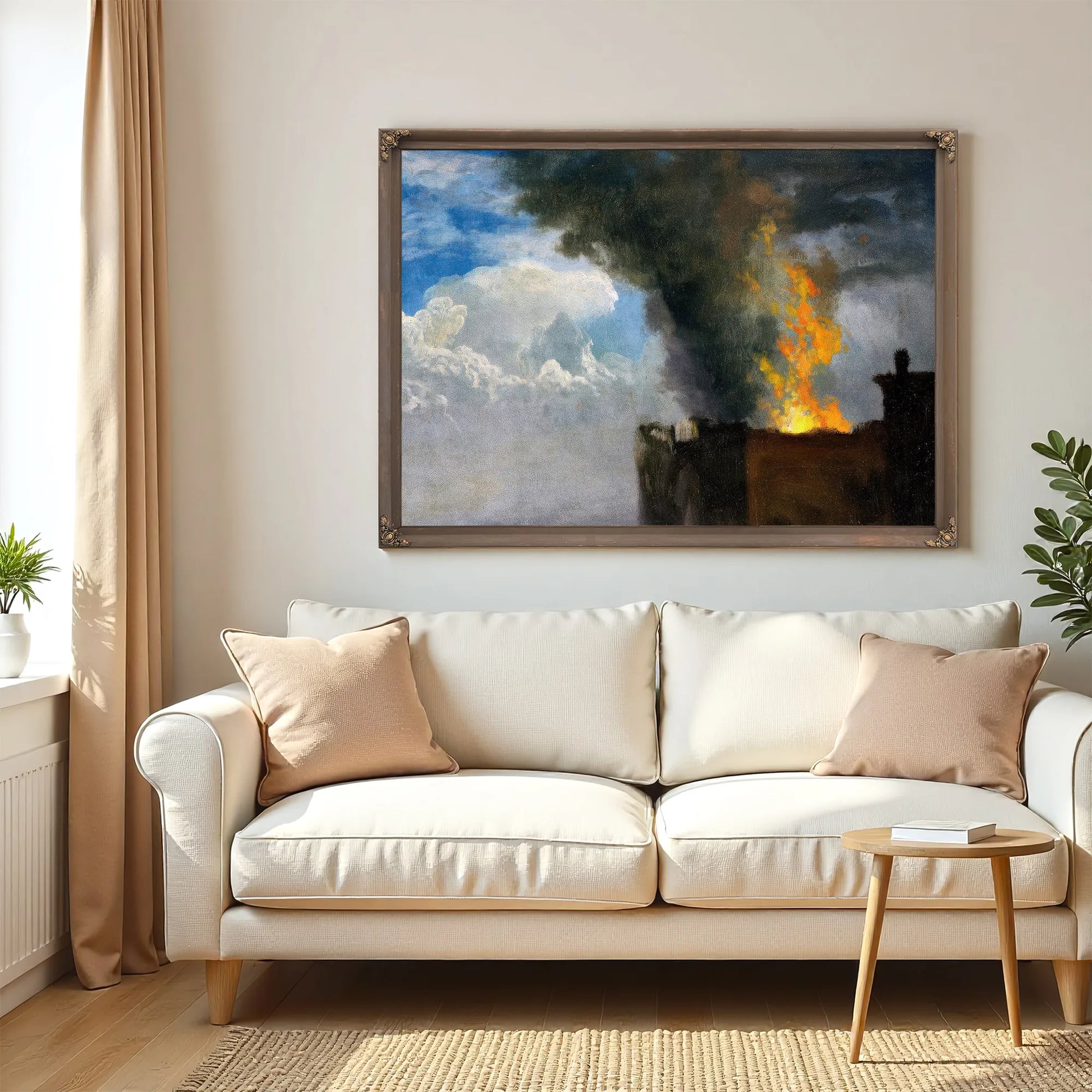The Conflagration By Bierstadt Albert Fine Art Print