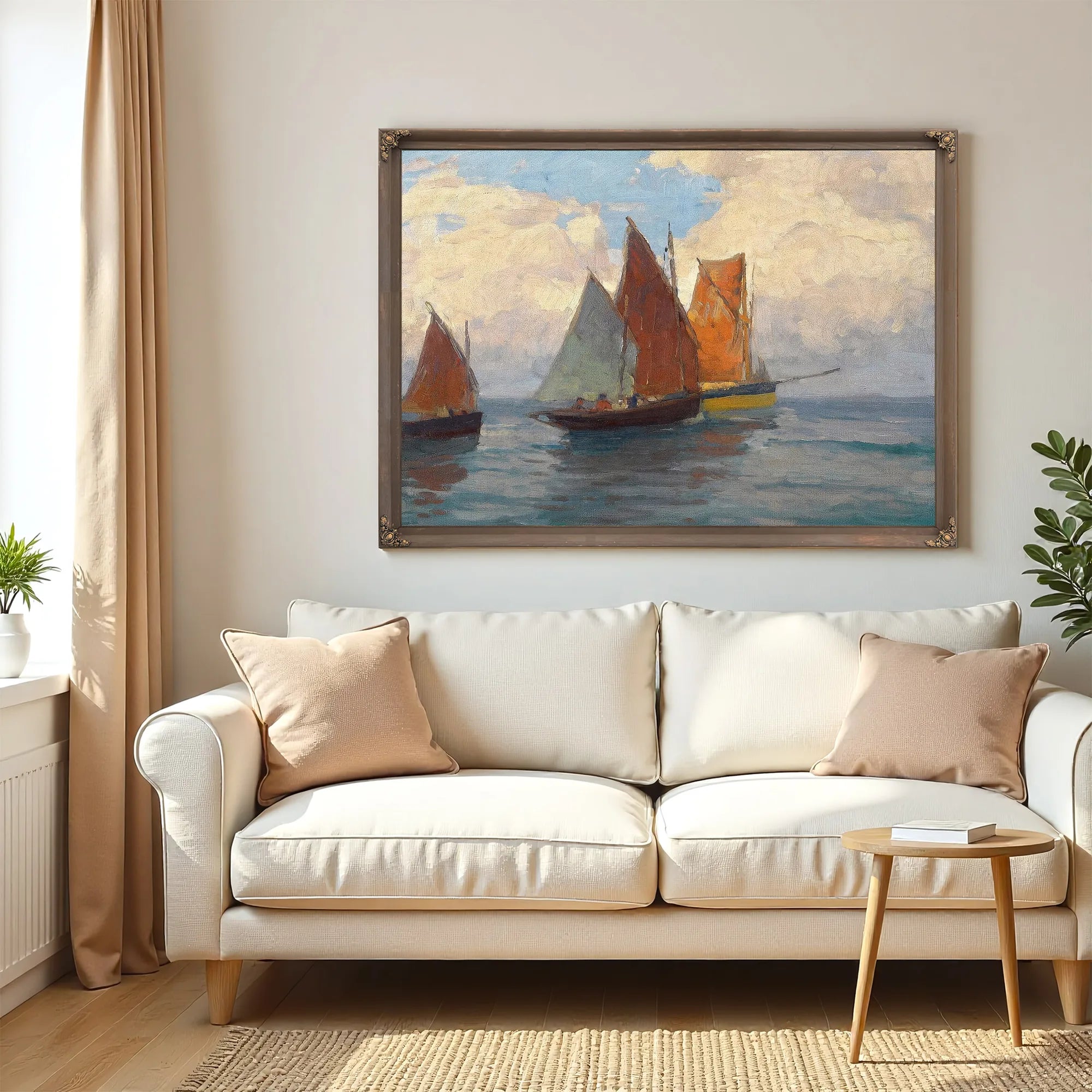 Fishing Boats By Edgar Payne Fine Art Print