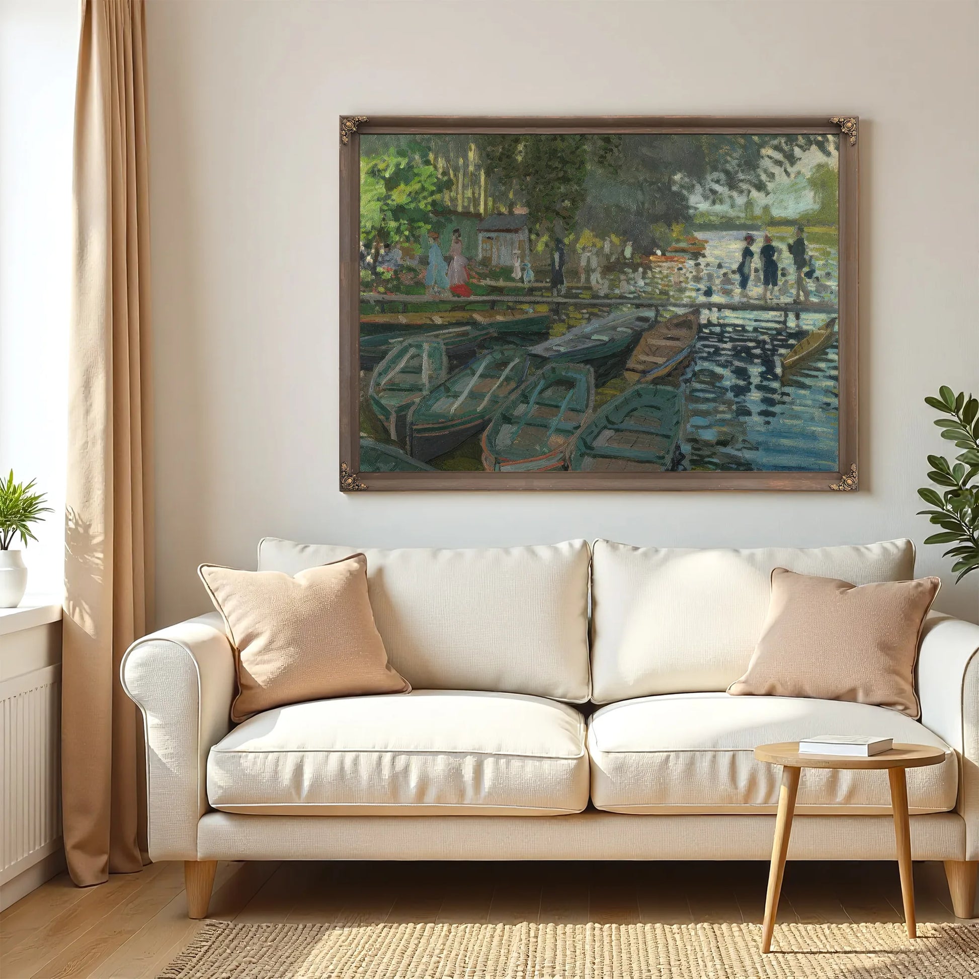 Monet Bathers At La Grenouille Re By Claude Monet Fine Art Print