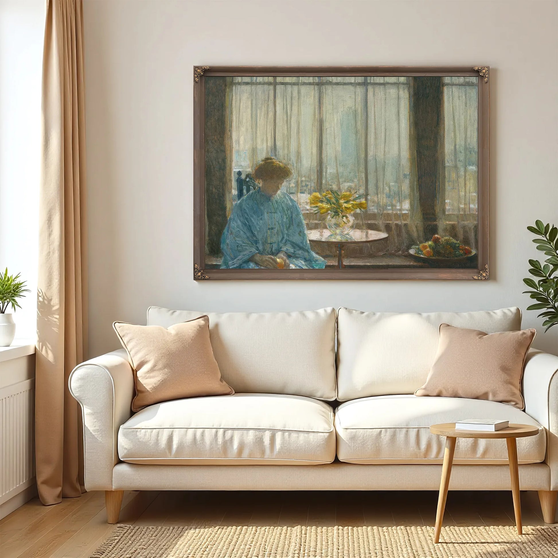 The Breakfast Room Winter Morning By Childe Hassam Fine Art Print