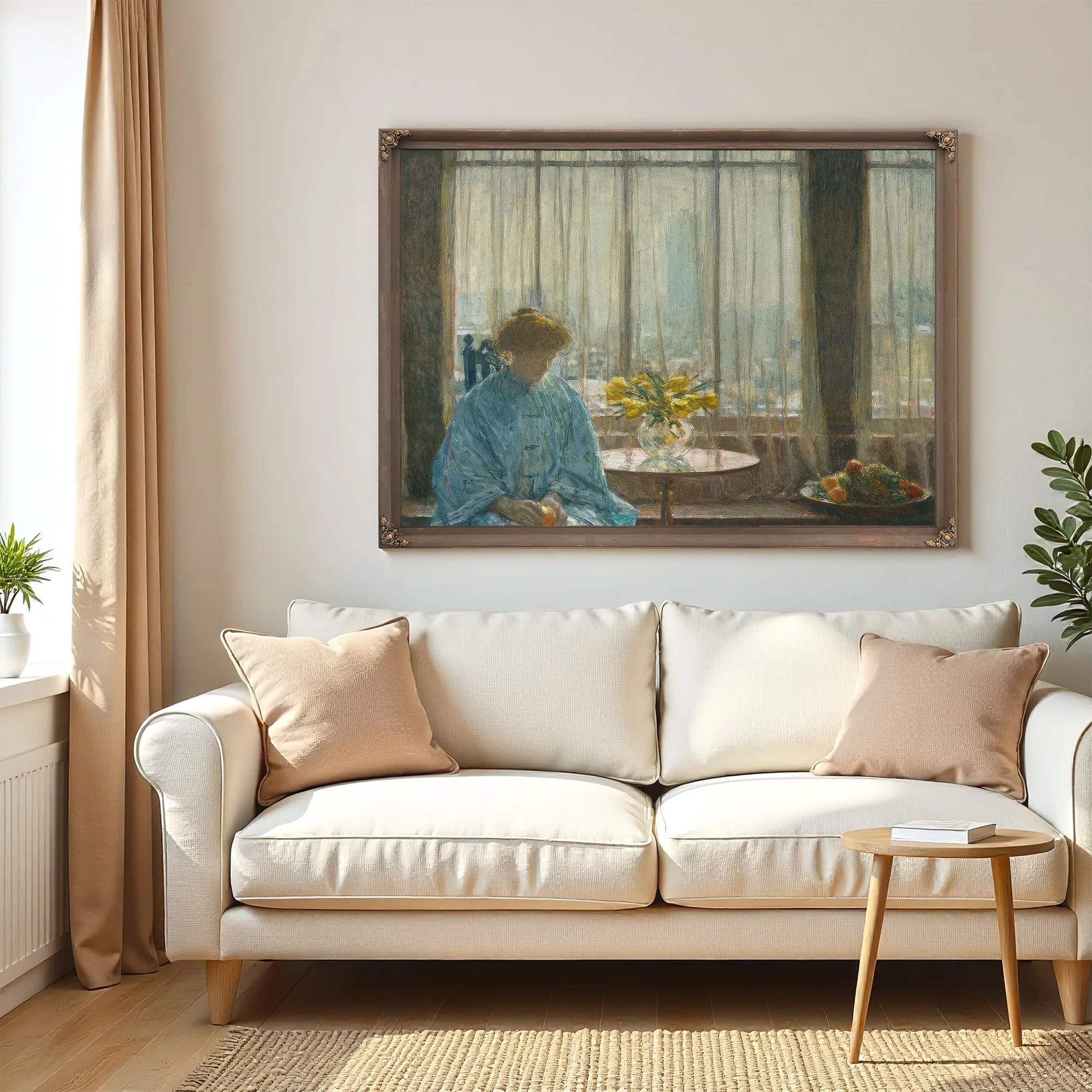 The Breakfast Room Winter Morning By Childe Hassam Fine Art Print