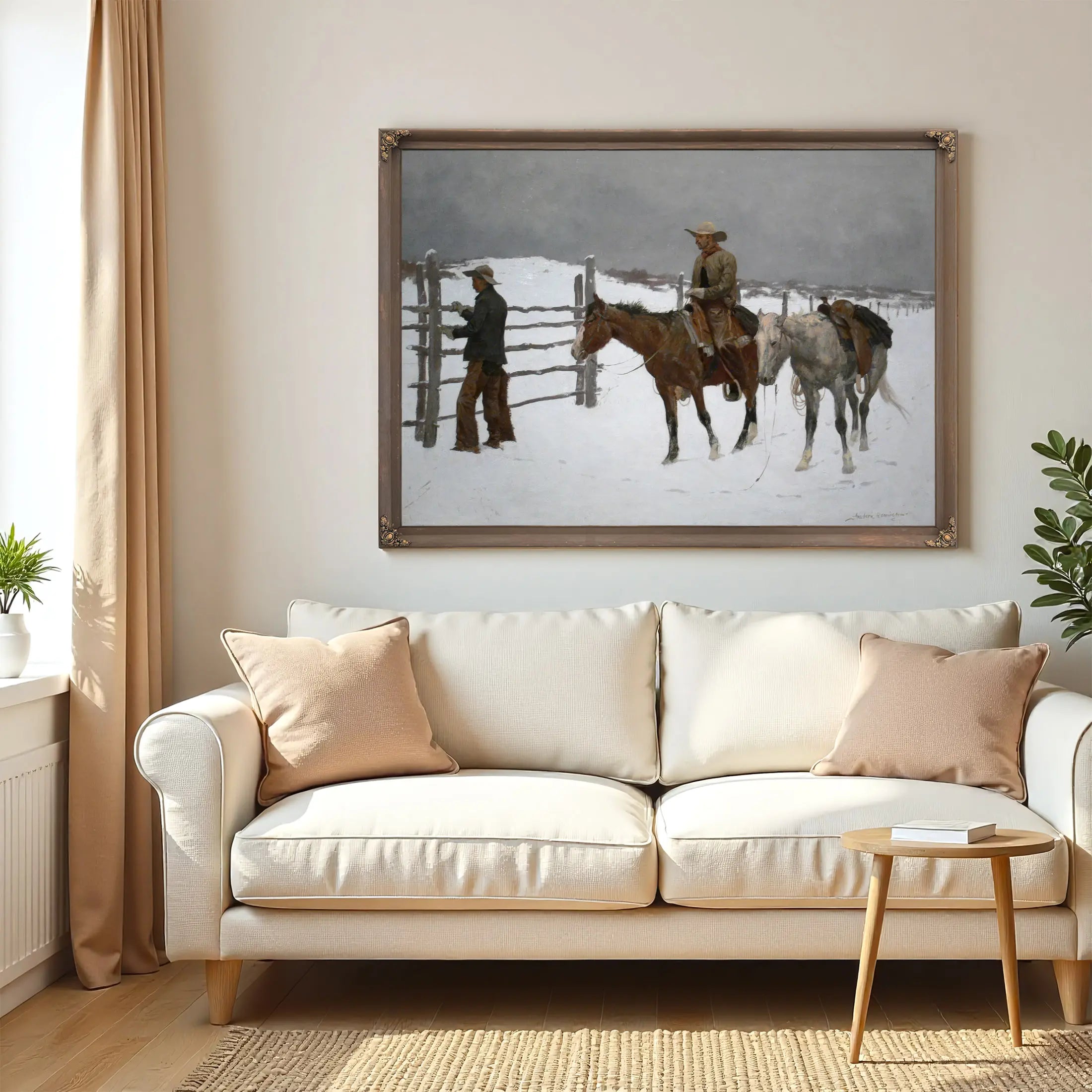 Remington The Fall Of The Cowboy by Frederic Remington