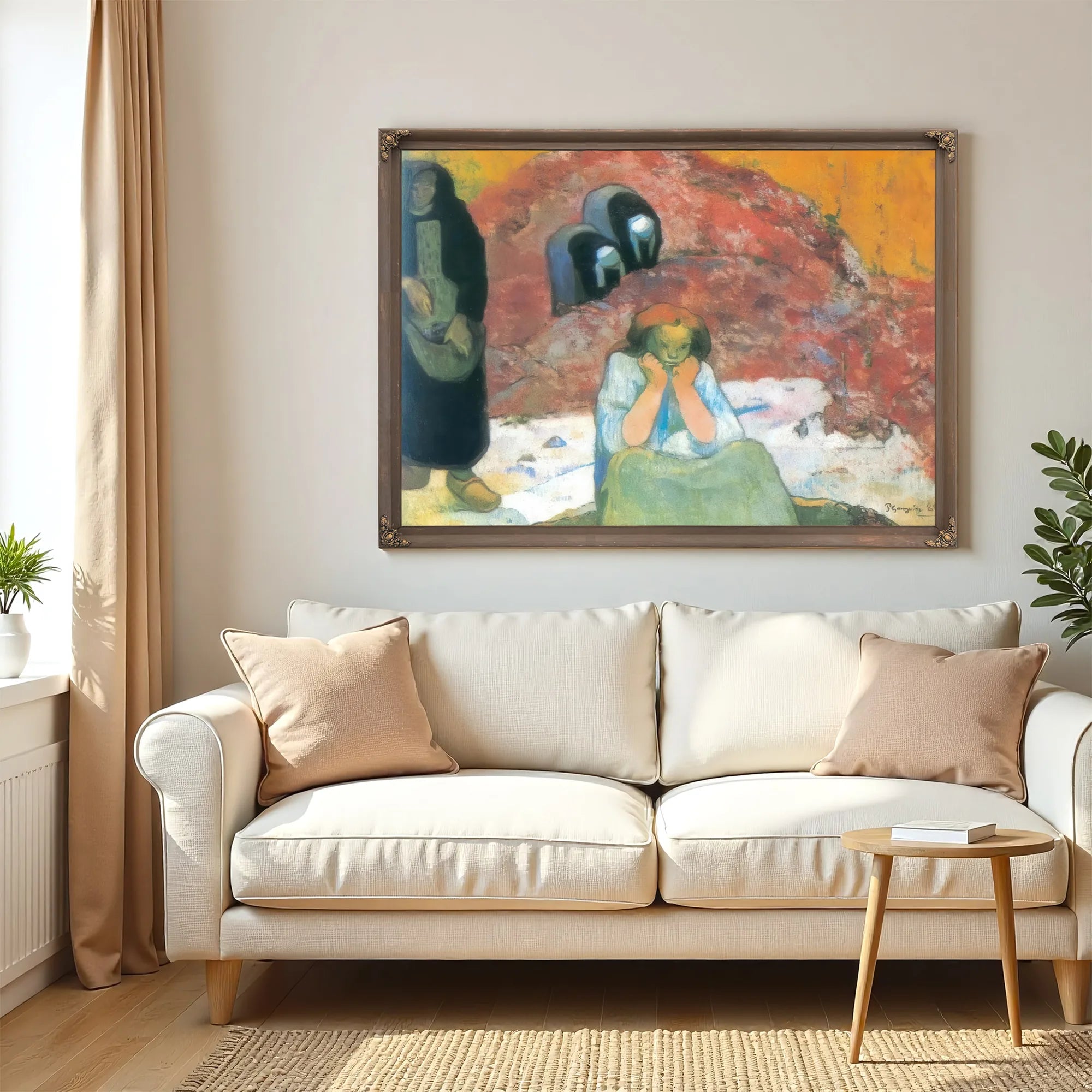 Human Miseries( Grape Harvest In Arles) By Paul Gauguin Fine Art Print