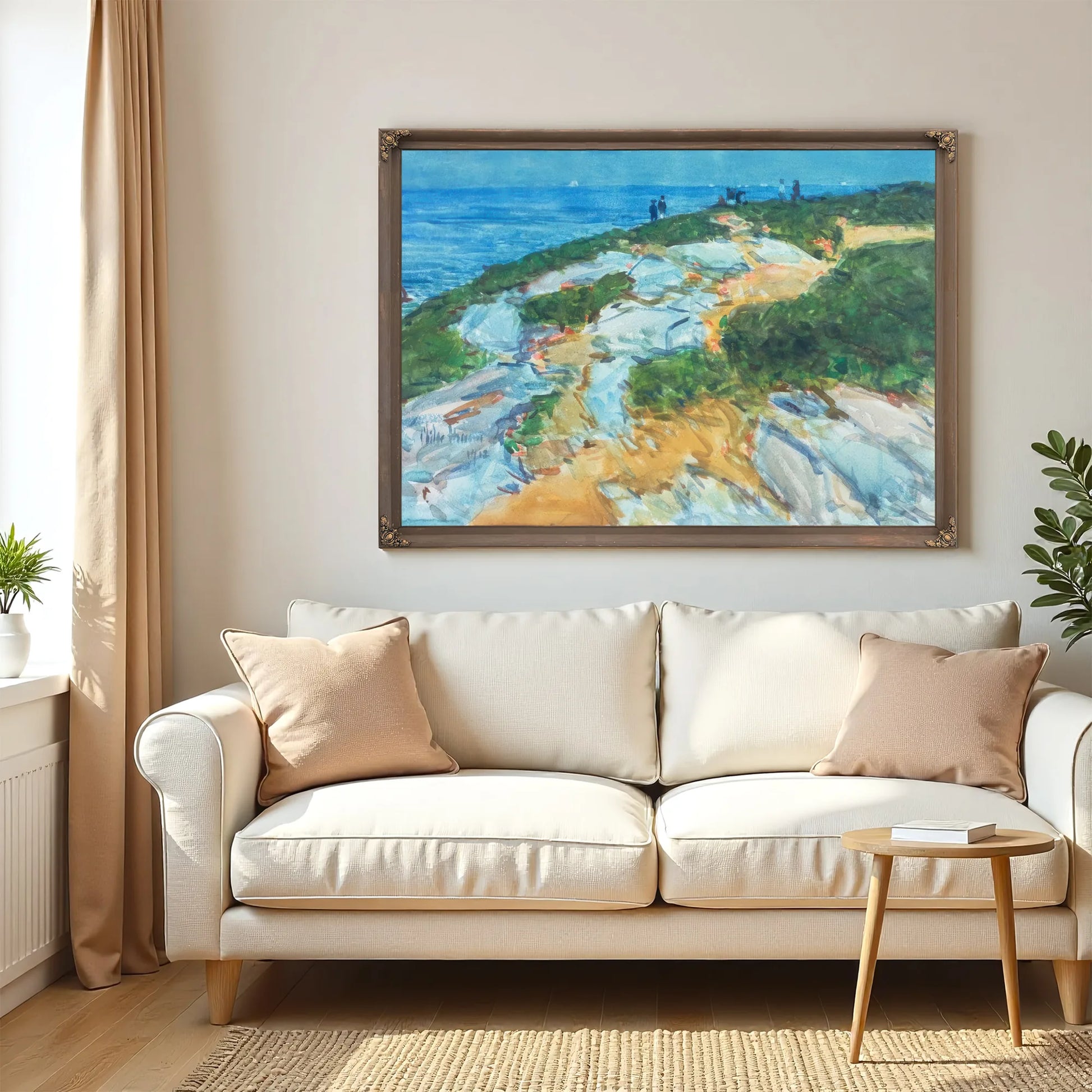 Sunday Morning Appledore By Childe Hassam Fine Art Print