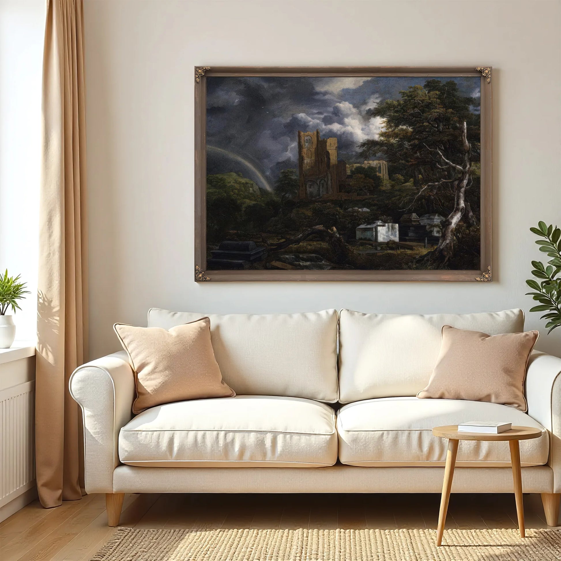 The Jewish Cemetery By Jacob Van Ruisdael Fine Art Print