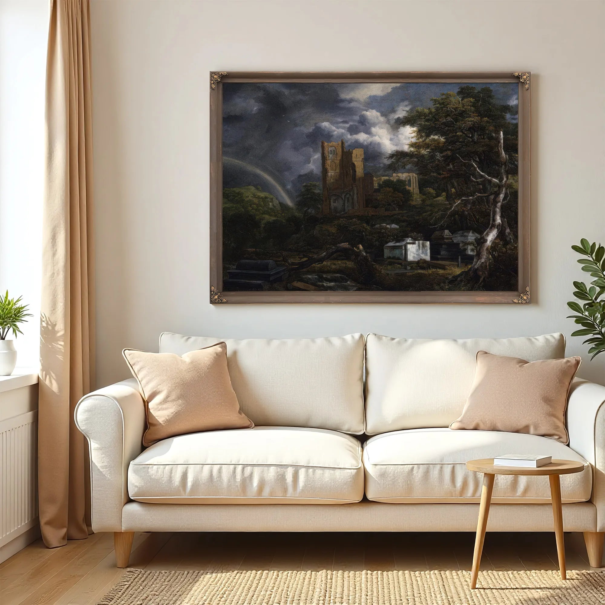 The Jewish Cemetery By Jacob Van Ruisdael Fine Art Print