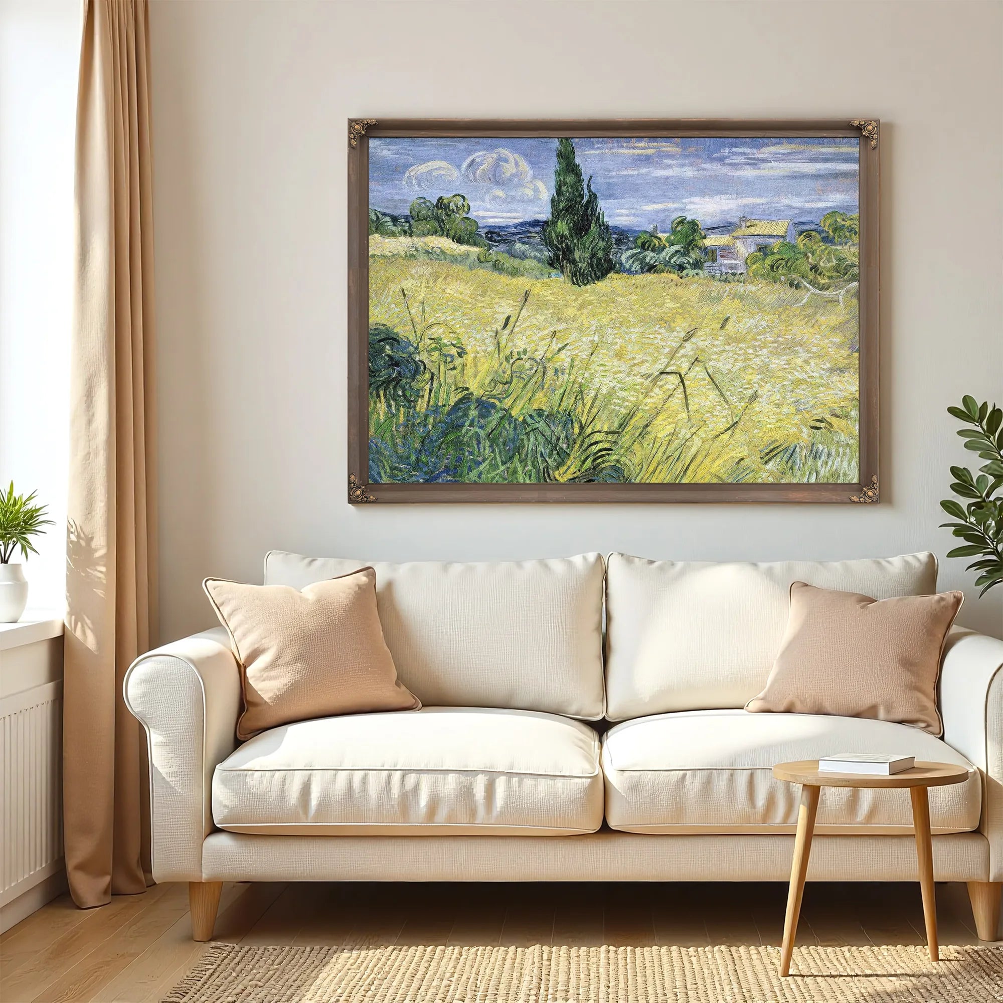 Landscape With Green Corn By Vincent Van Gogh Fine Art Print