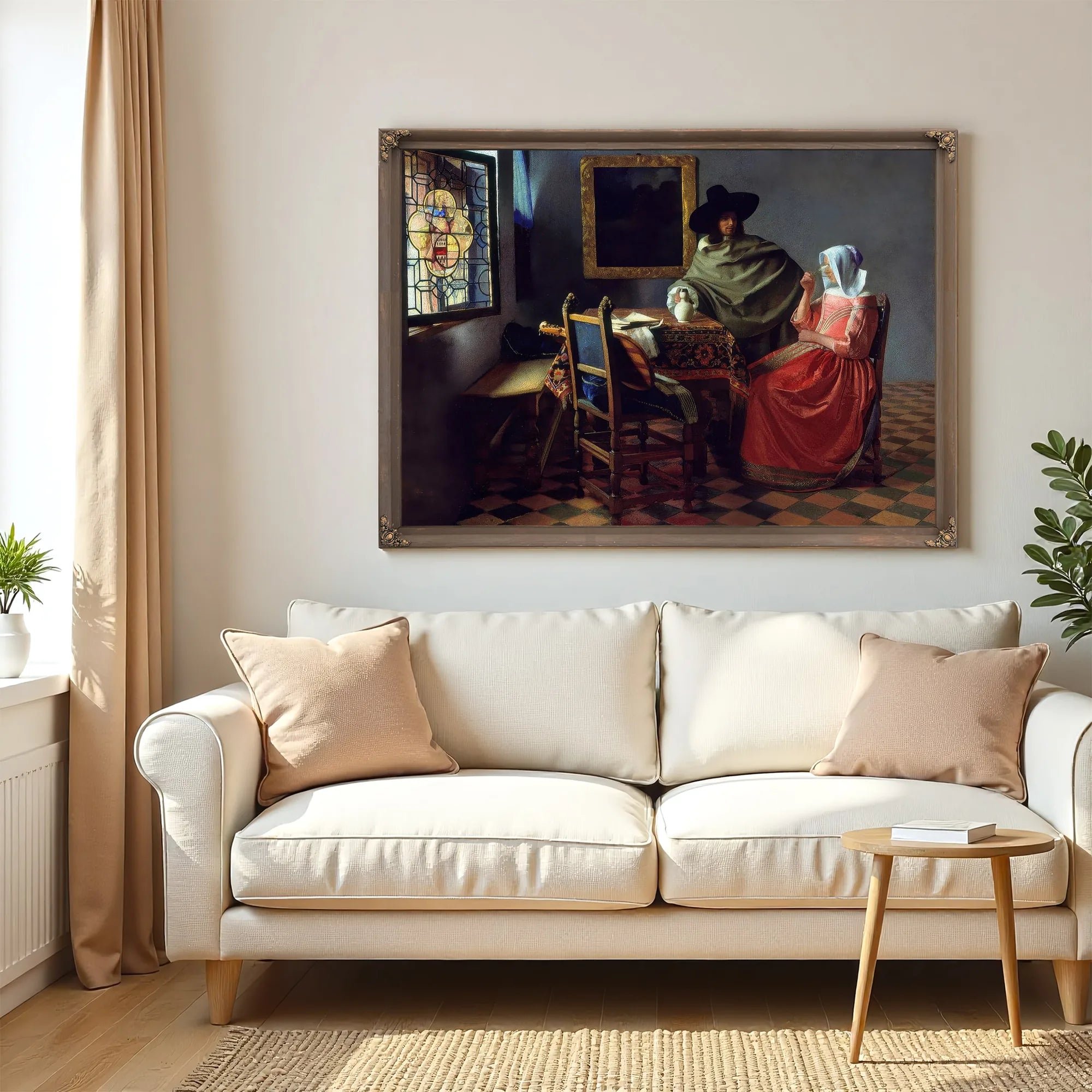Jan Vermeer Van Delft The Glass Of Wine Upload Tmp By Johannes Vermeer Fine Art Print