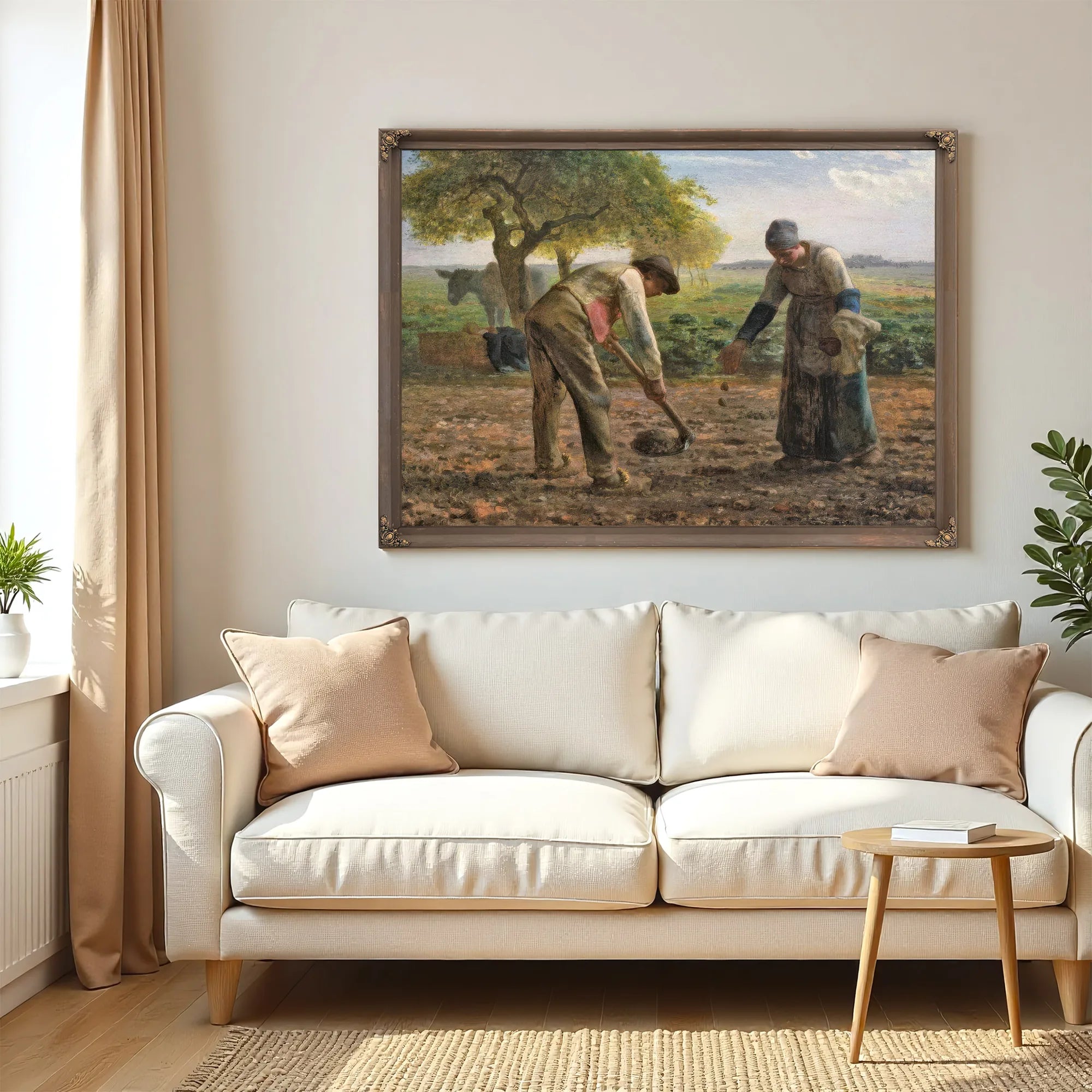 Potato Planters By Jean Francois Millet Fine Art Print