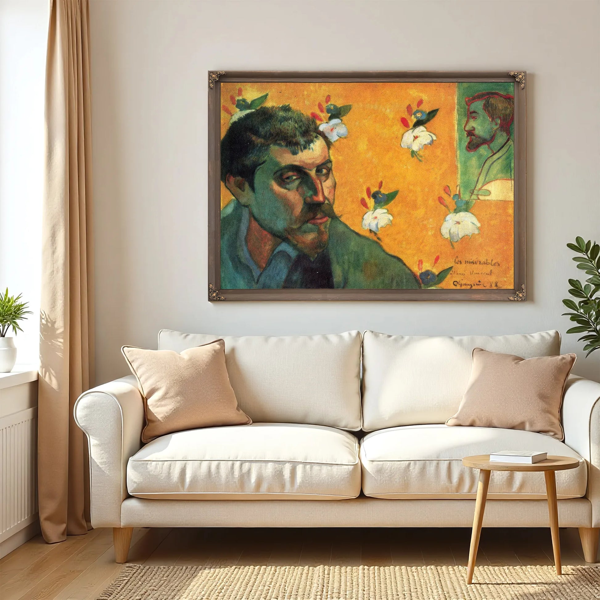 Self Portrait In The Role Of Jean Valjean 1888 45X55Cm Van Gogh Museum By Paul Gauguin Fine Art Print