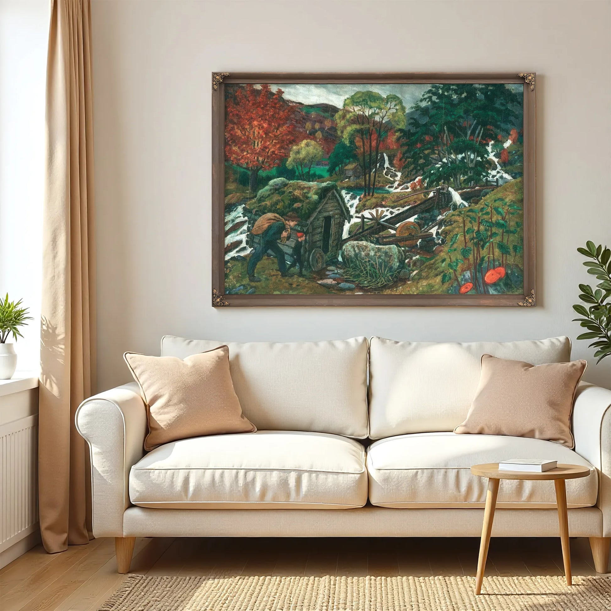Going To The Mill By Nicolai Astrup Fine Art Print
