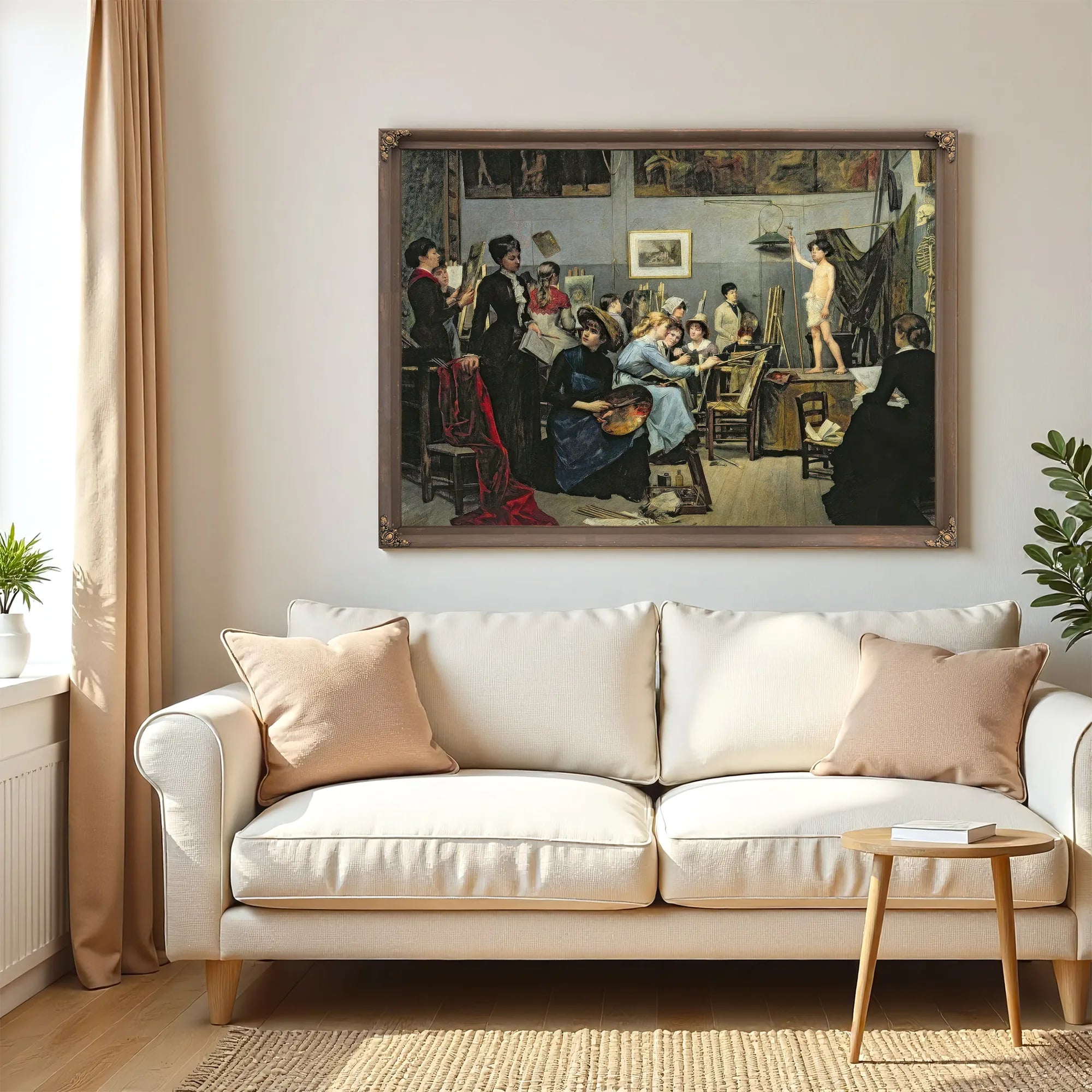 In The Studio 1881 By Marie Bashkirtseff Fine Art Print