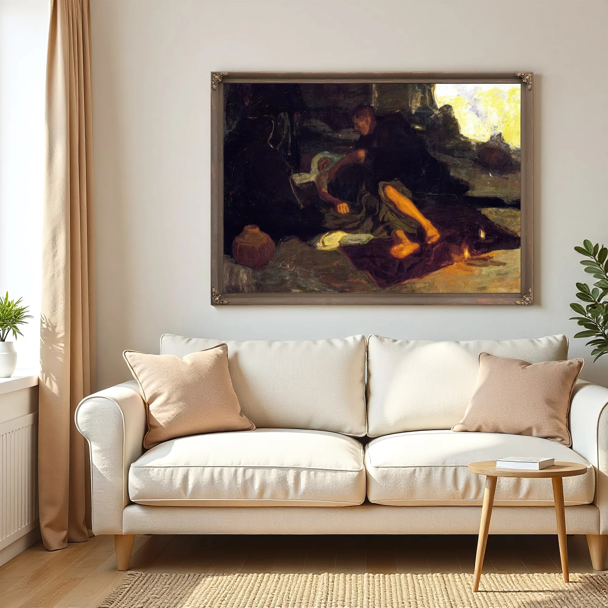 Job And His Three Friends By Henry Ossawa Tanner Fine Art Print