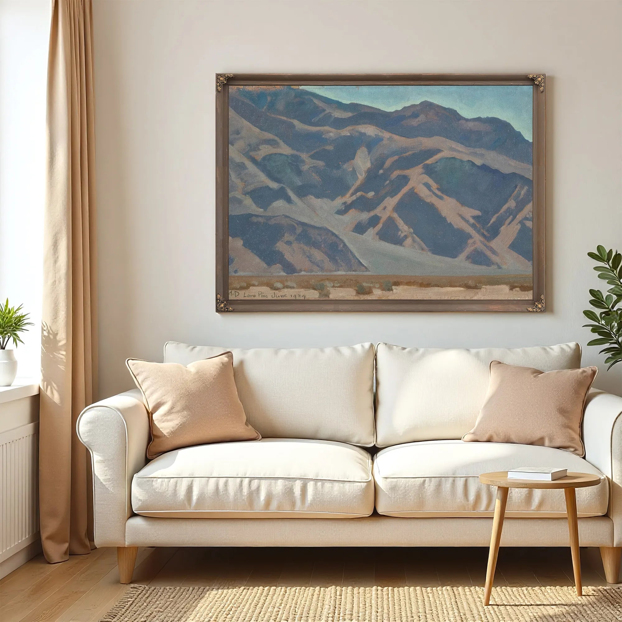 Inyo Mountains Morning Lone Pine By Maynard Dixon Fine Art Print