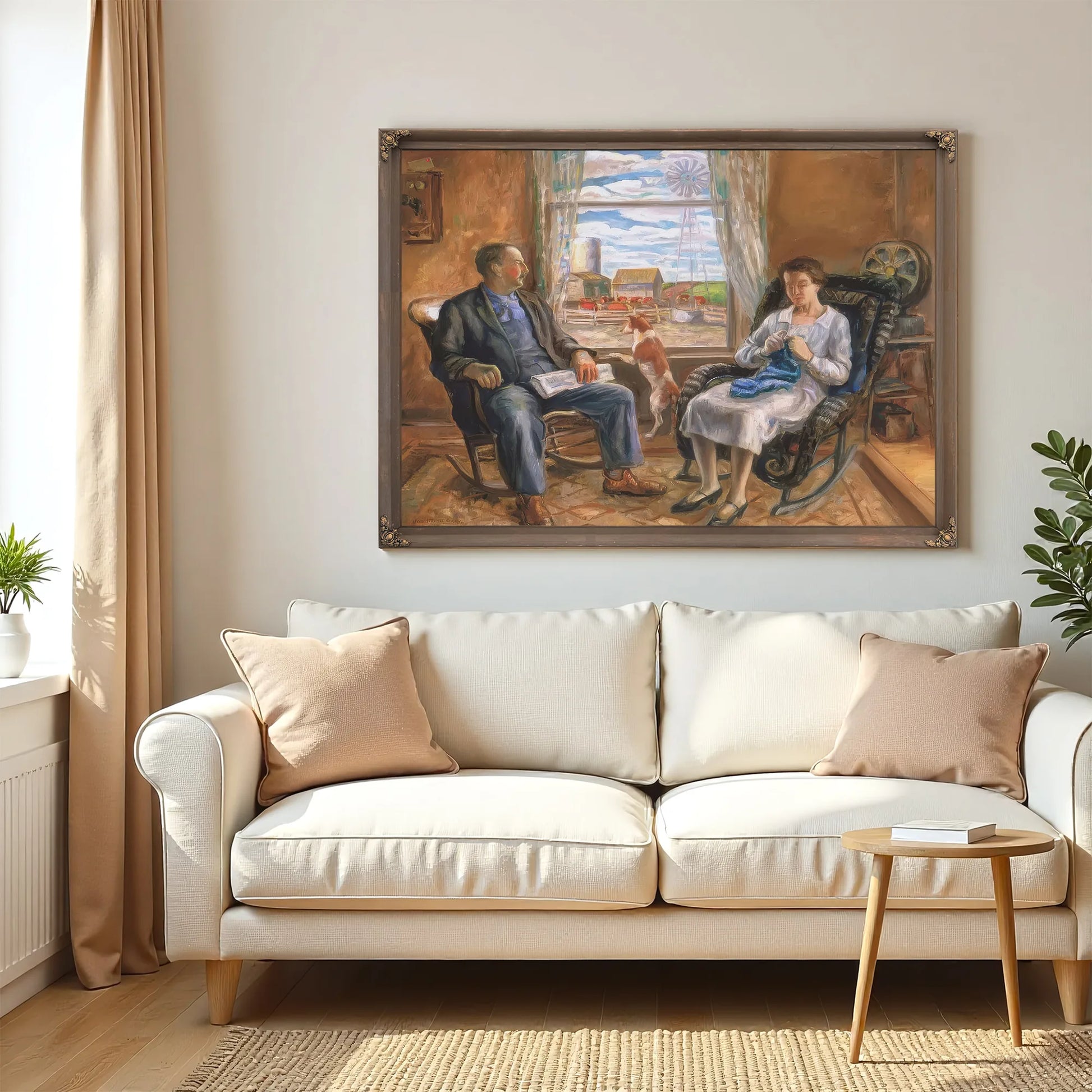 The Old Folks (Mother And Father) By John Steuart Curry Fine Art Print