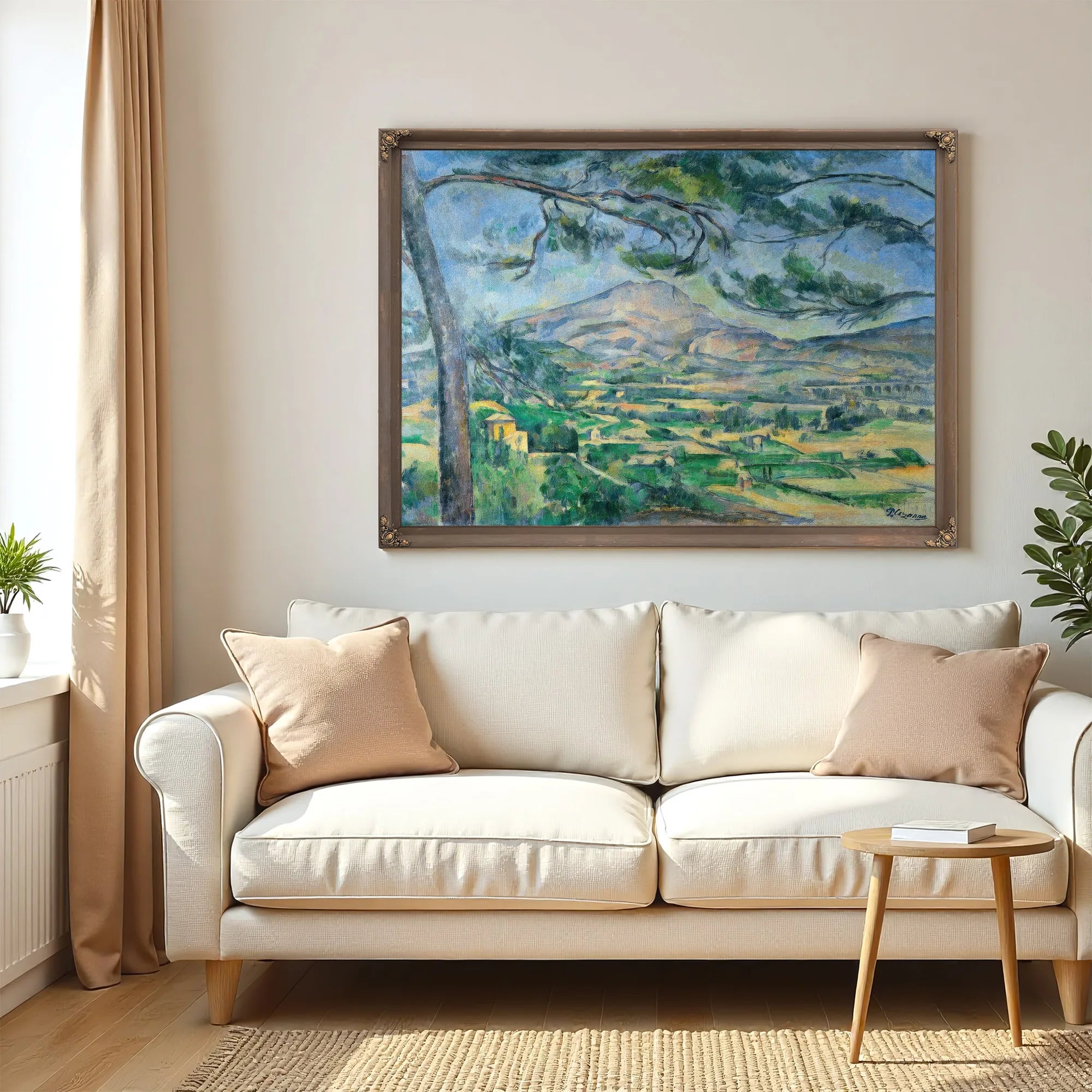 Mont Sainte Victoire With Large Pine 1887 By Paul Cezanne Fine Art Print
