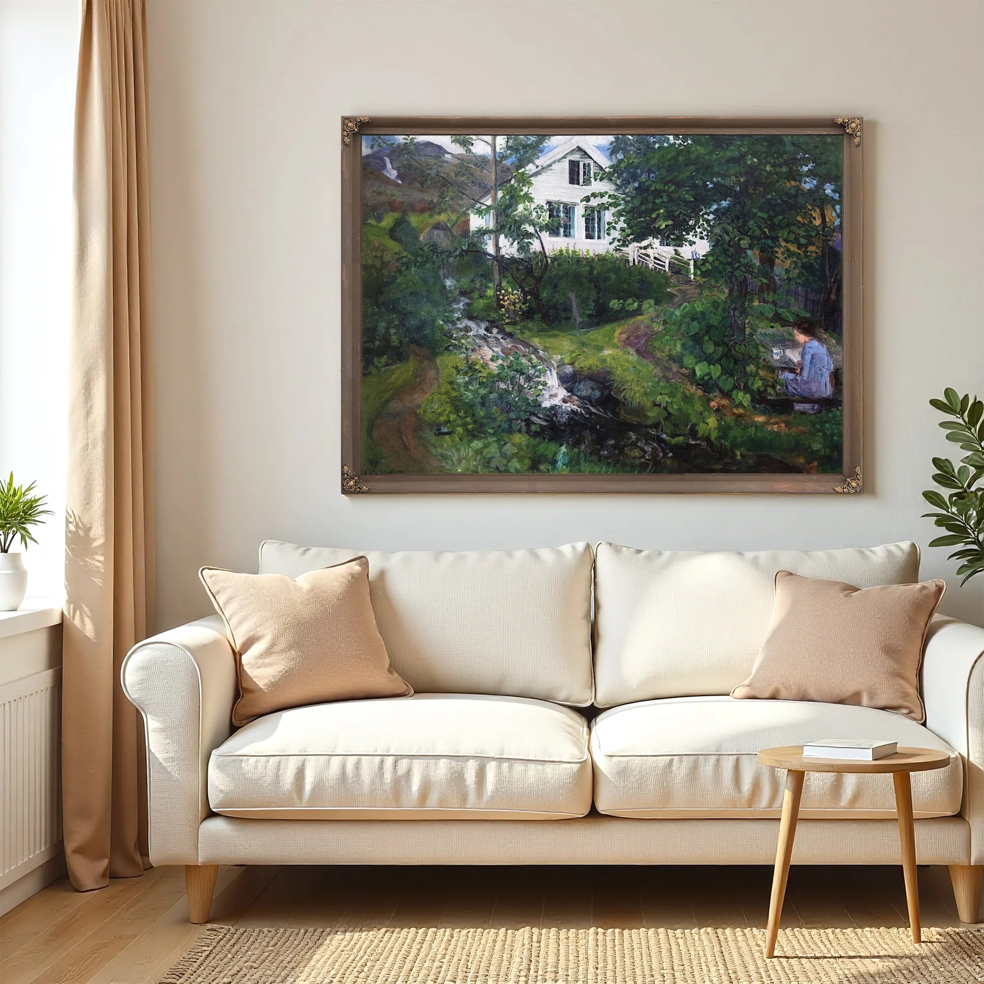 View Of The Parsonage By Nicolai Astrup Fine Art Print