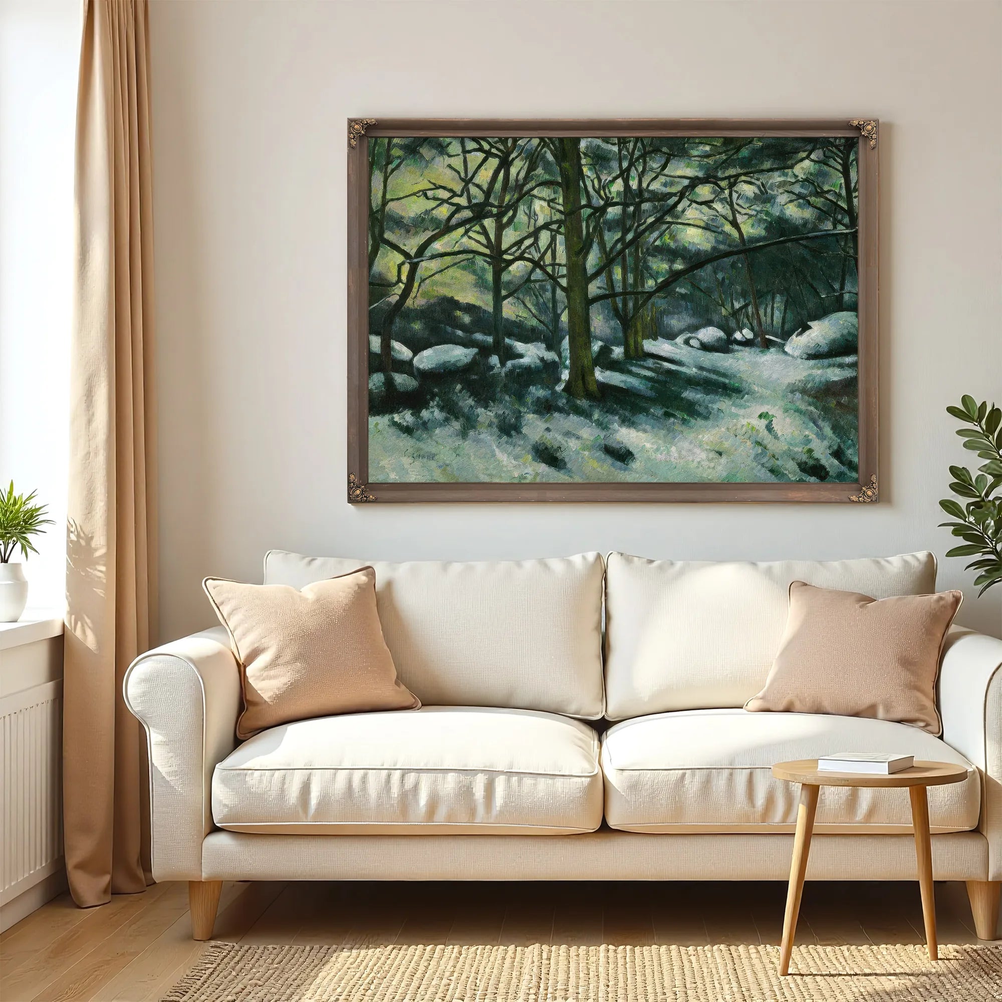 Melting Snow Fontainebleau By Paul Cezanne Fine Art Print