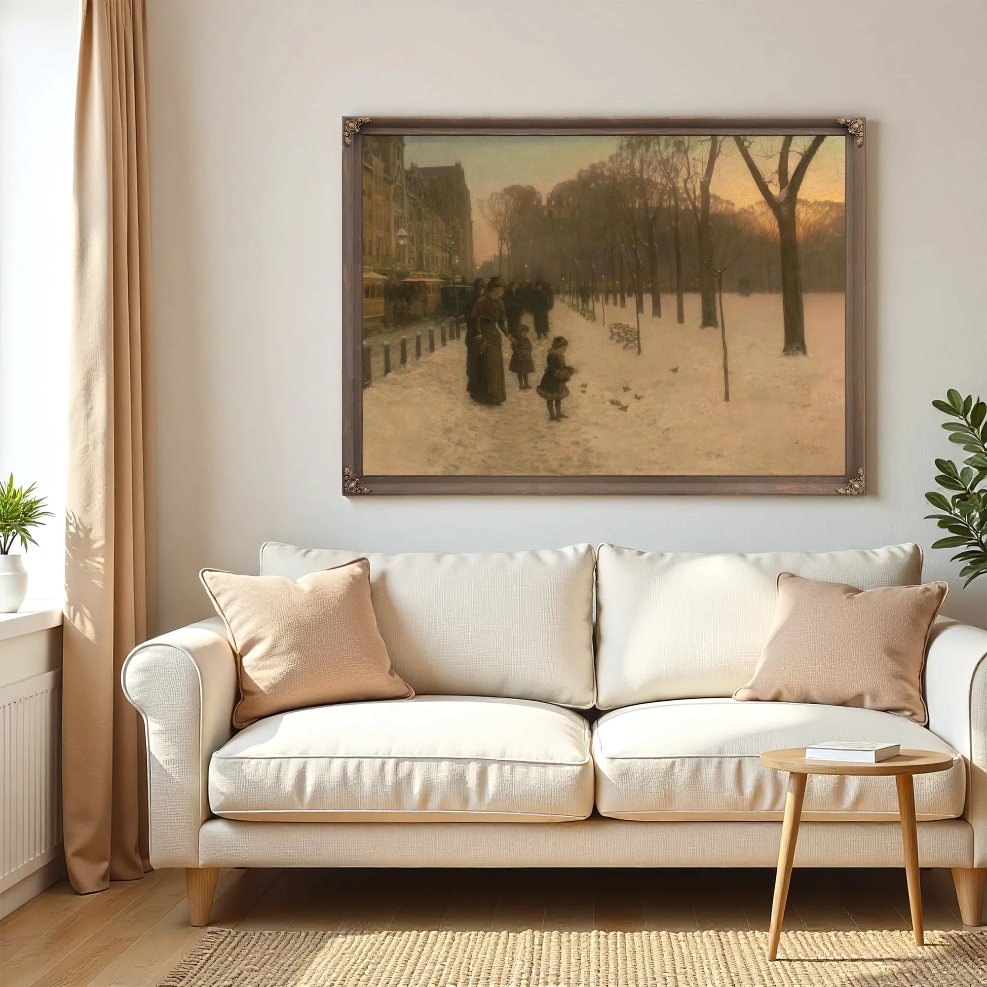 Boston Common At Twilight By Childe Hassam Fine Art Print