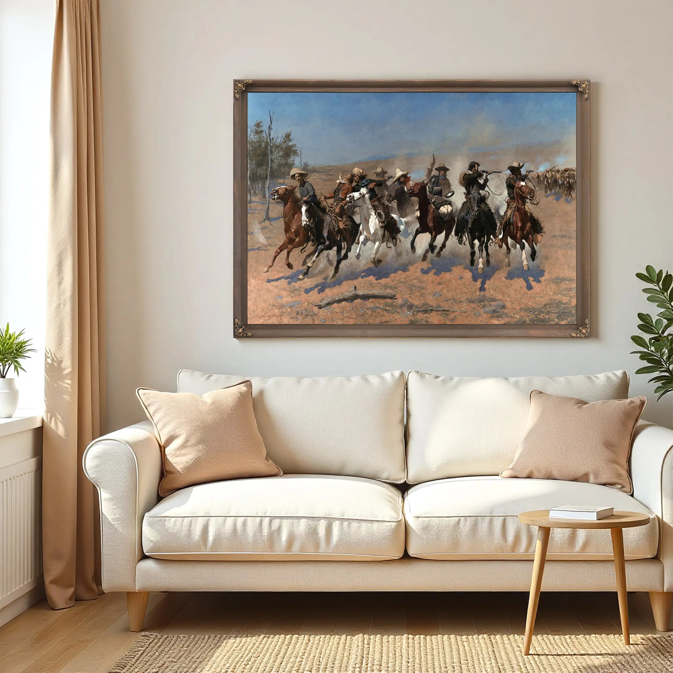 A Dash For The Timber by Frederic Remington