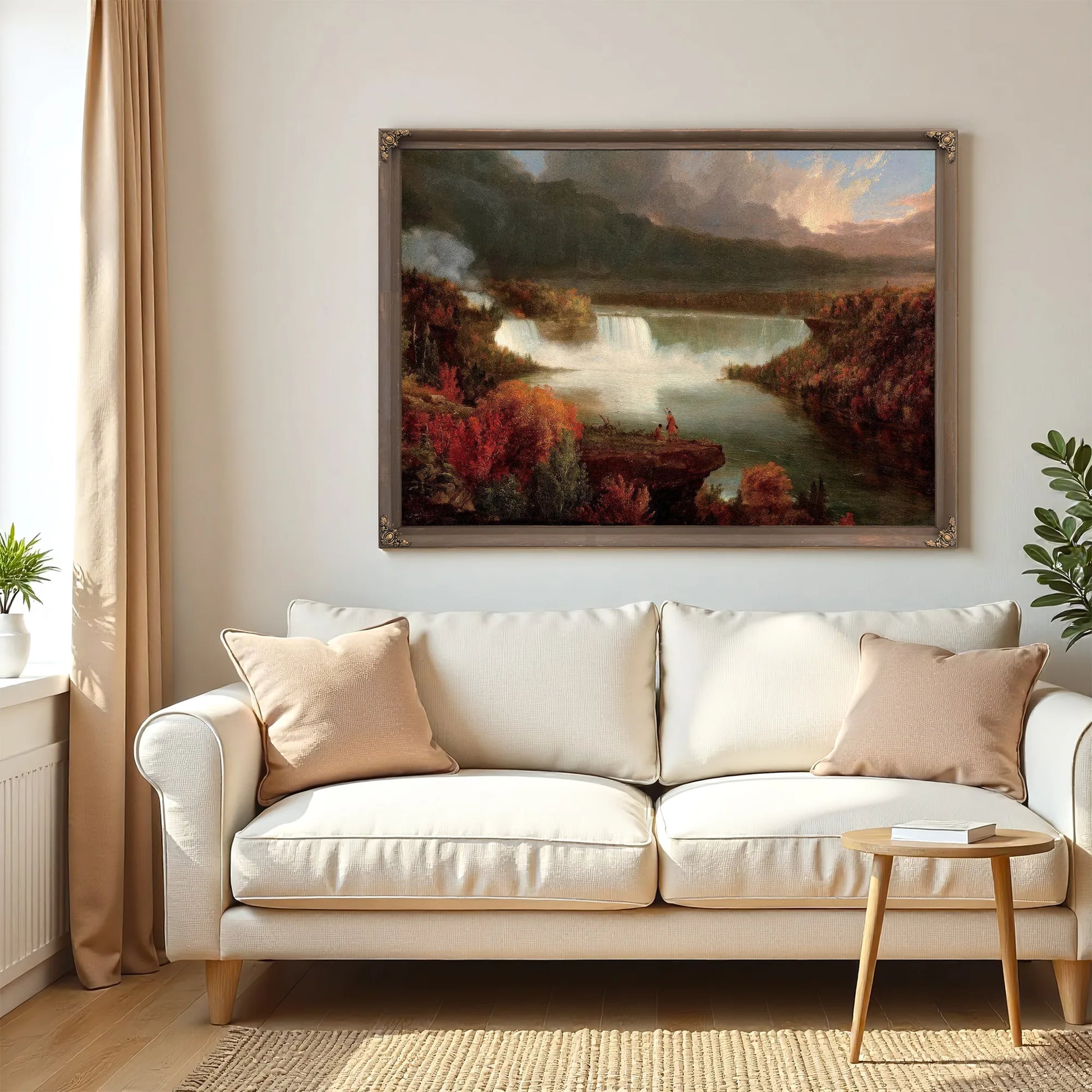 Distant View Of Niagara Falls 1830 By Thomas Cole Fine Art Print