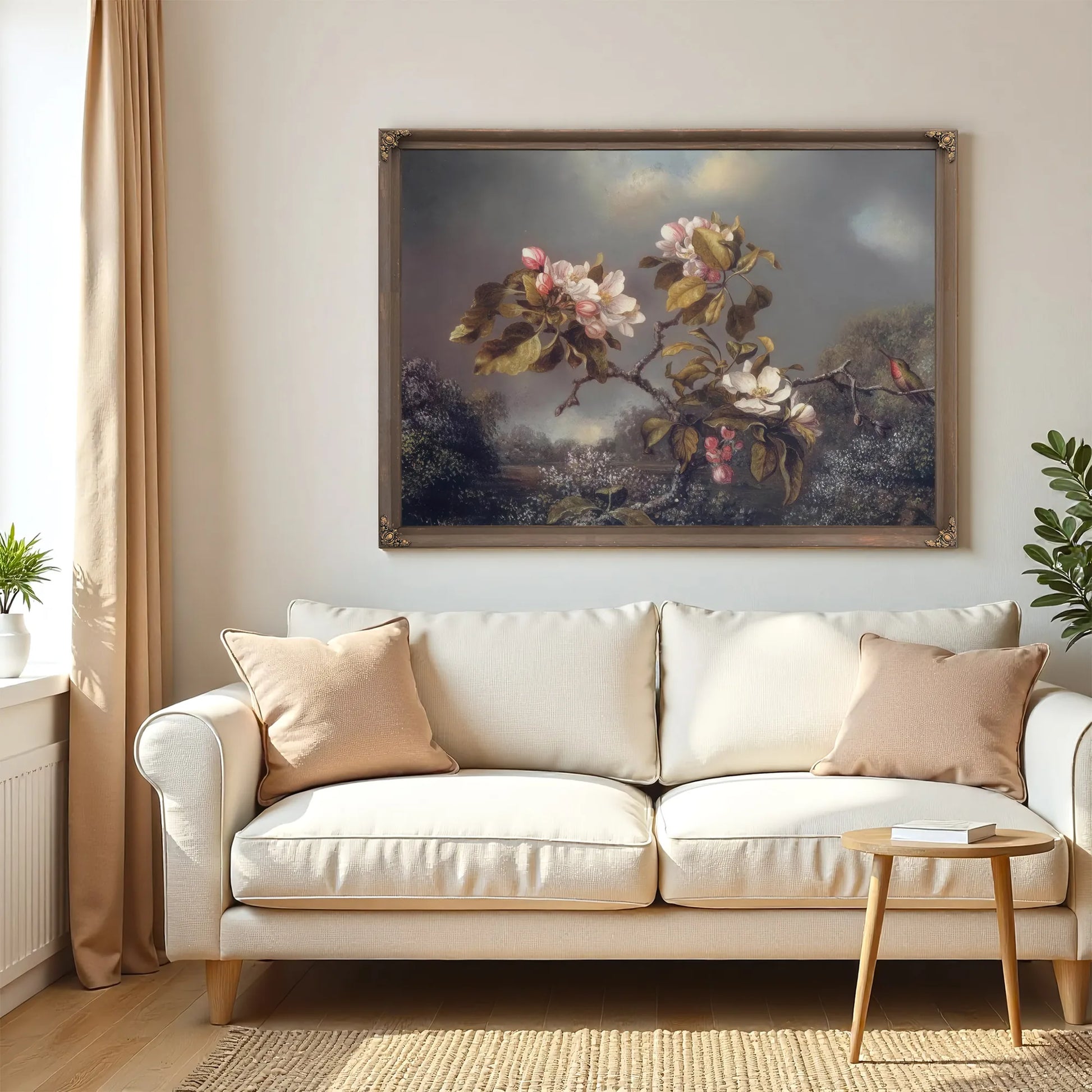 Apple Blossoms And Hummingbird By Martin Johnson Heade Fine Art Print