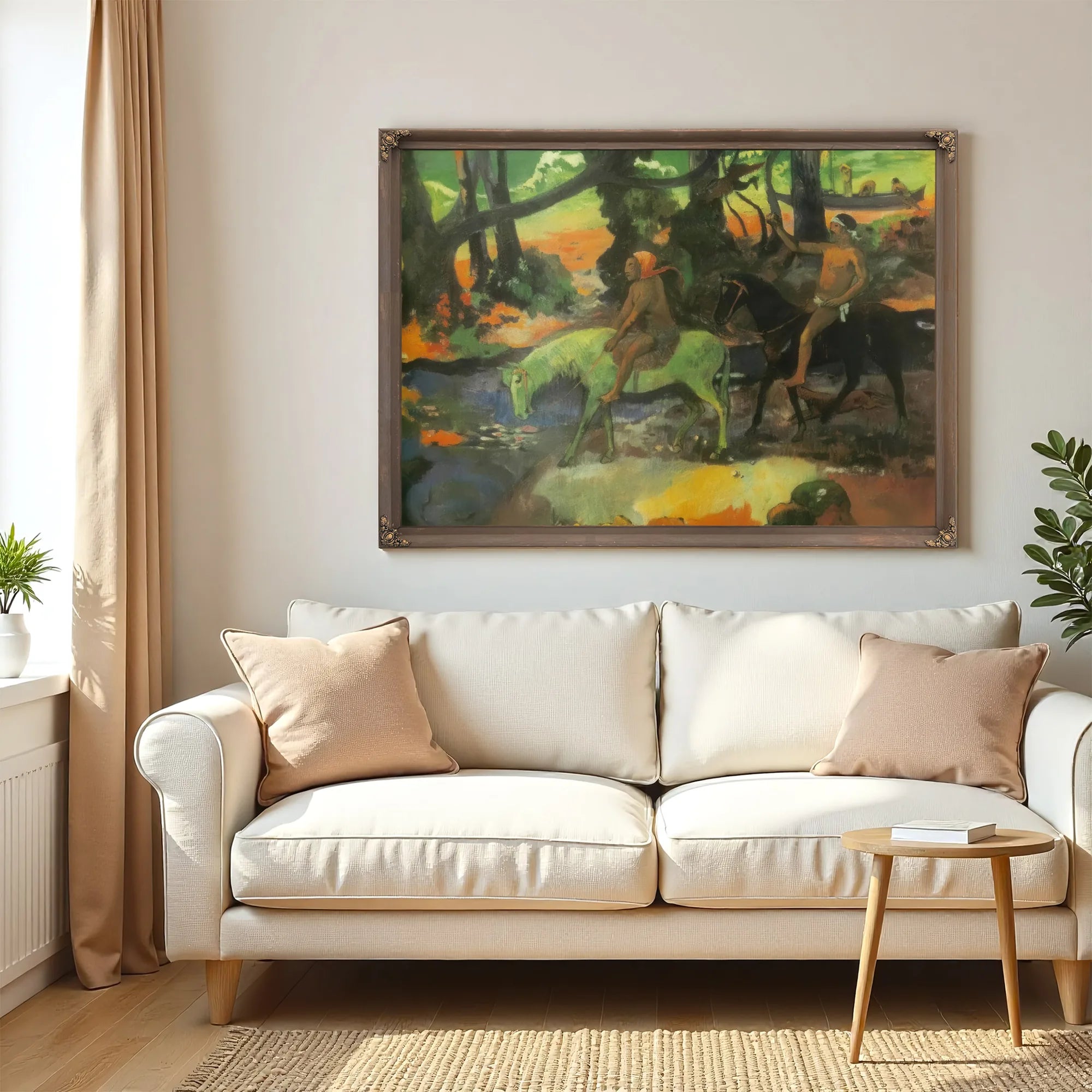The Ford ( The Flight) By Paul Gauguin Fine Art Print