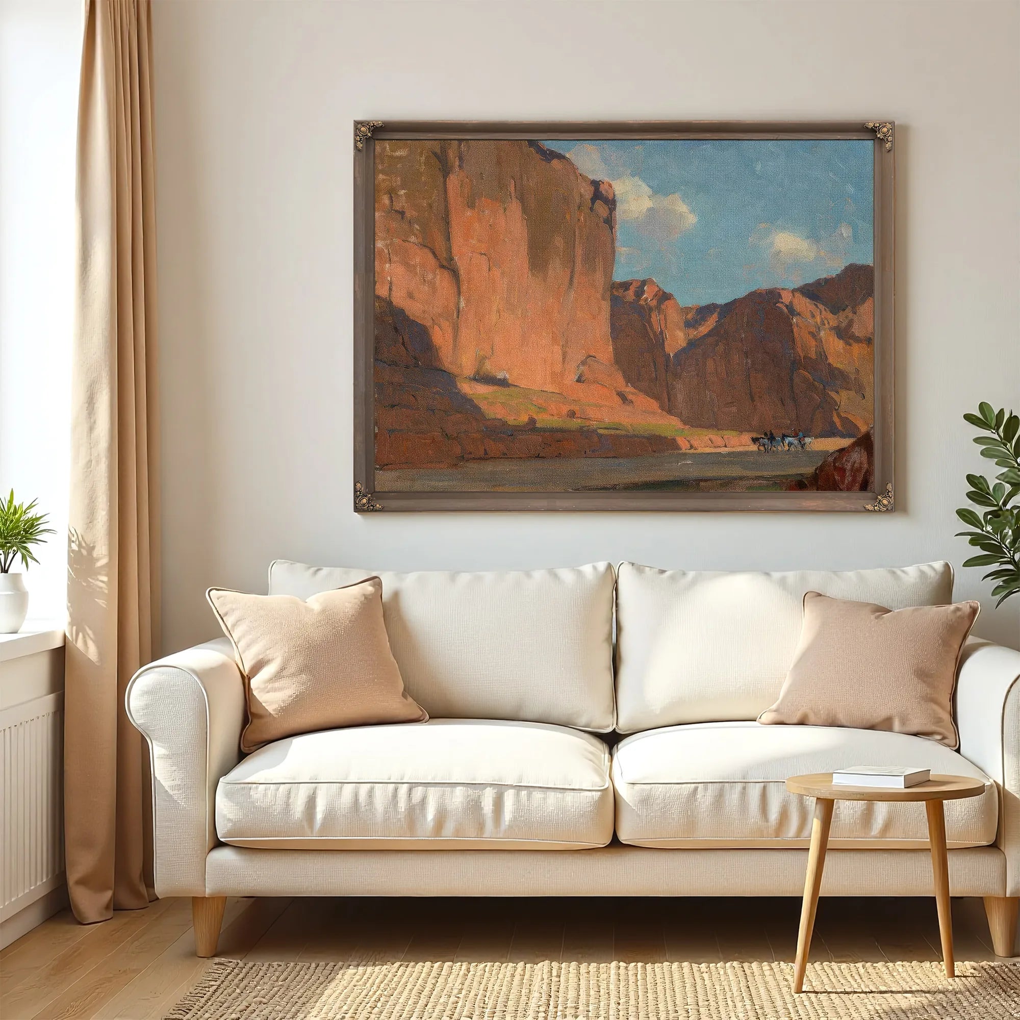 Riders Passing Through The Canyon By Edgar Payne Fine Art Print