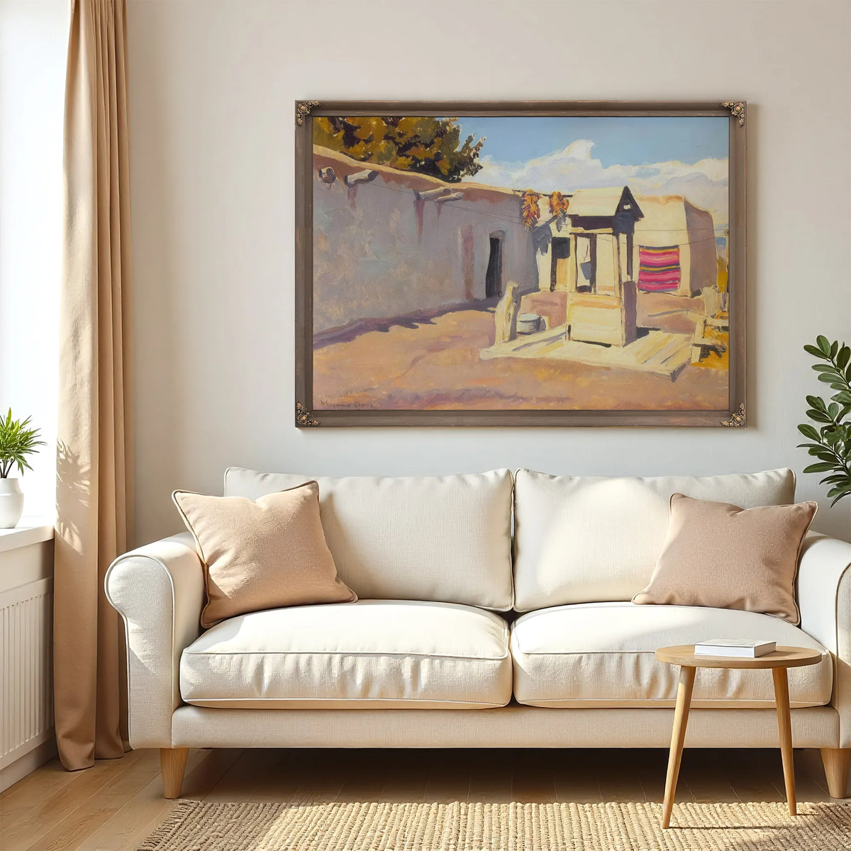 Old Patio By Maynard Dixon Fine Art Print