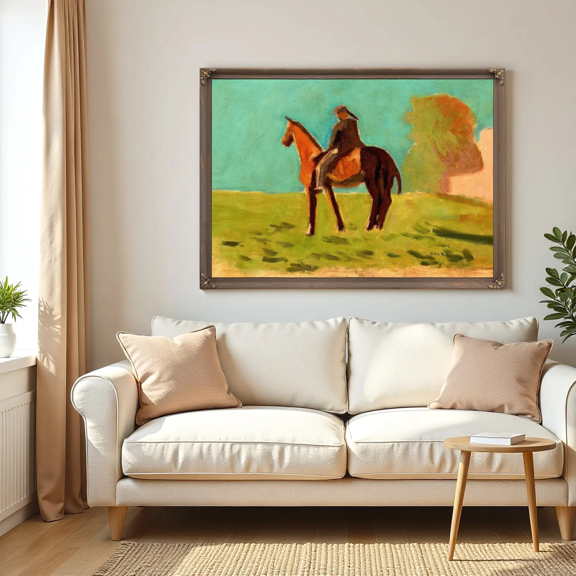 Apache (Man On Horsemack Ii) By Odilon Redon Fine Art Print
