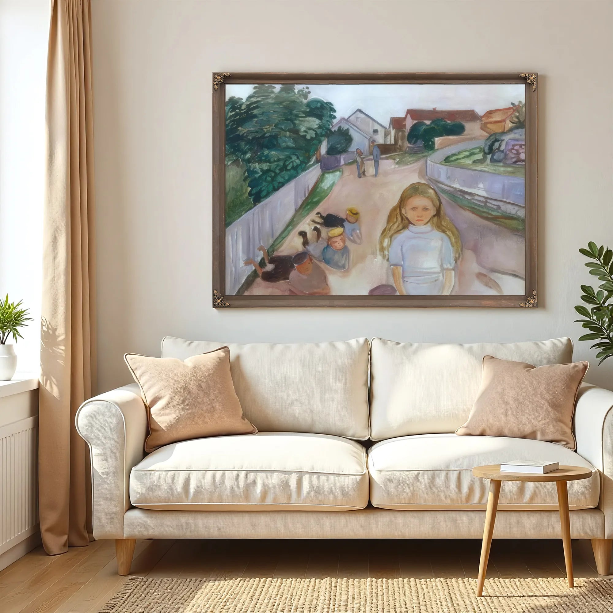 Sreet In Asgardstrand1902 By Edvard Munch Fine Art Print