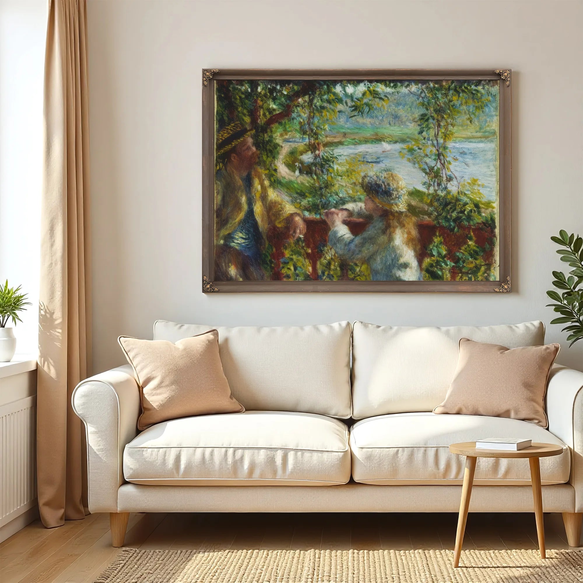 Near The Lake By Pierre August Renoir Fine Art Print