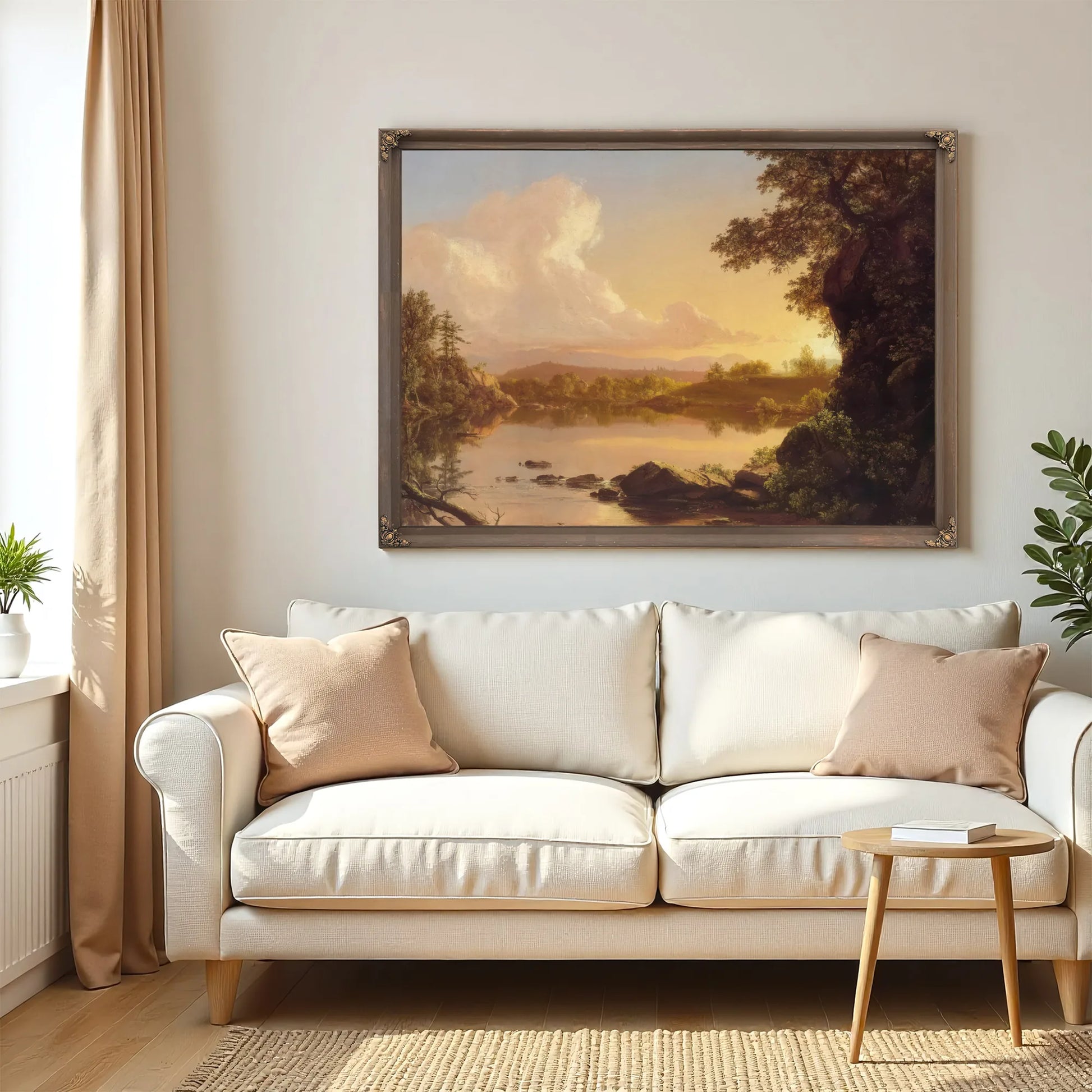Scene On The Catskill Creek New York By Frederic Edwin Church Fine Art Print